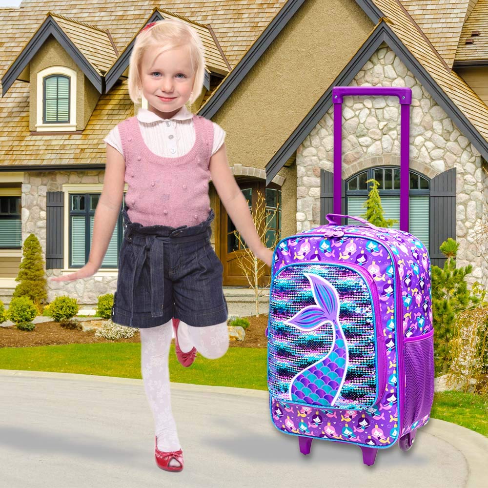Kids Suitcase with Wheels - Lightweight Rolling Carry-On Luggage for Toddlers, Boys & Girls | Perfect for Air Travel, Road Trips & Sleepovers
