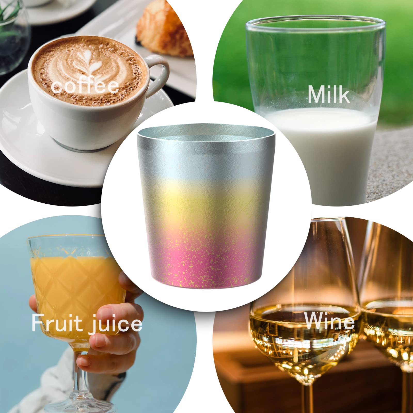 Premium Titanium Drinking Cup 200ml - Lightweight & Durable Camping Tumbler for Outdoor Adventures, Hiking, Travel & Daily Use