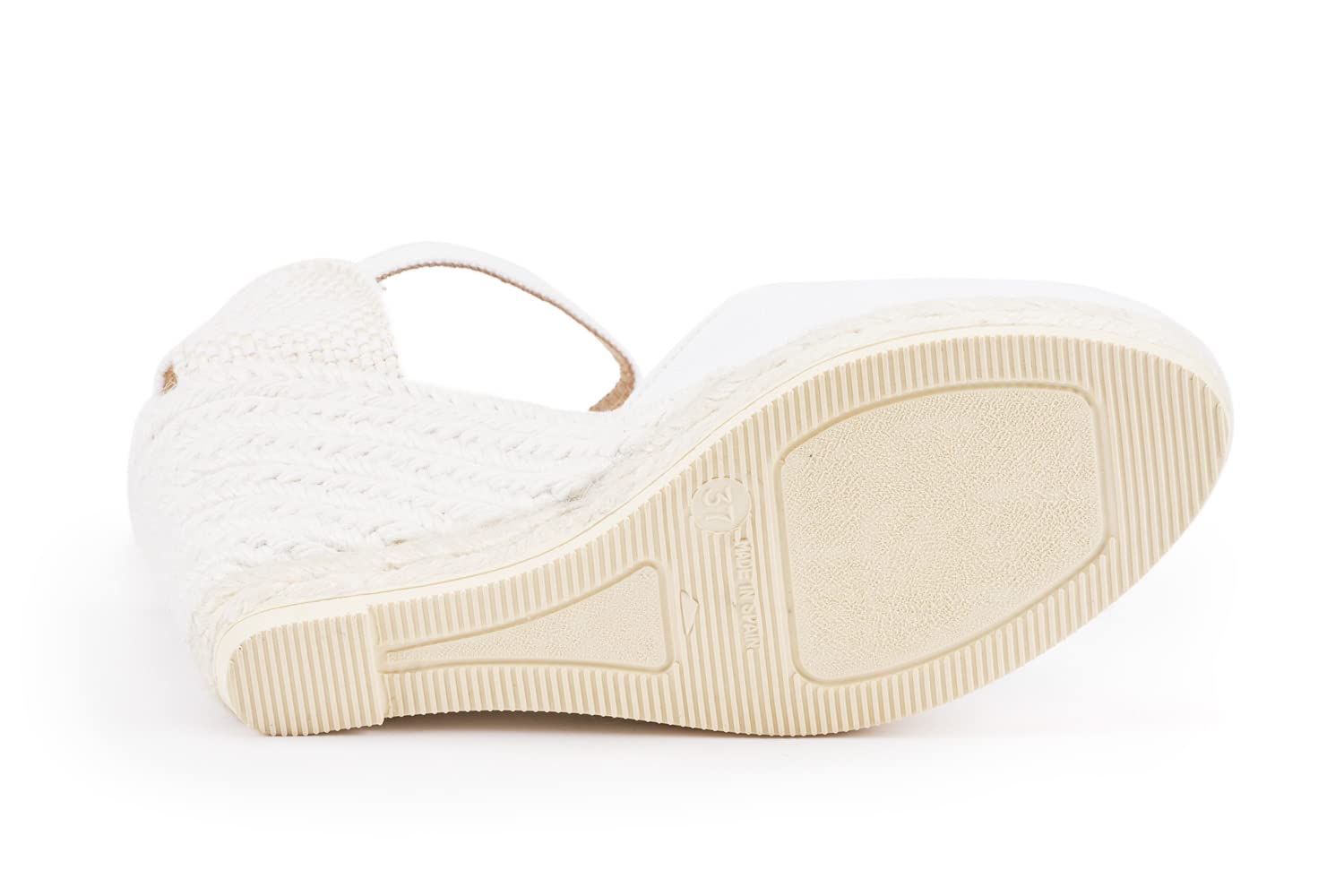 VISCATA Satuna Women's Espadrille Sandals - Comfortable Canvas Wedge Sandals with Adjustable Buckle for Summer, Beach, and Casual Outings