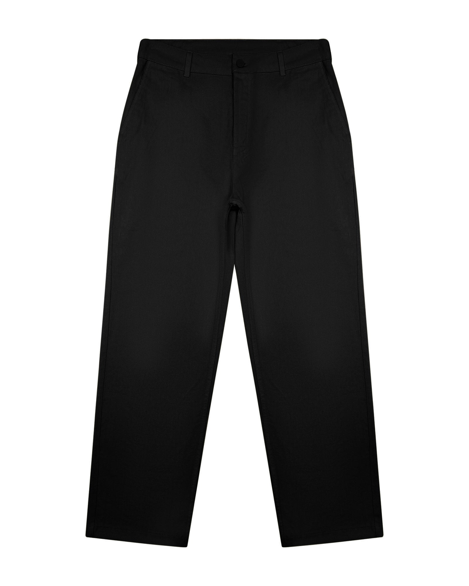 RIVAL CHINO TROUSER BLACK - Men's Classic Slim Fit Stretch Dress Pants for Office, Business Casual & Formal Wear
