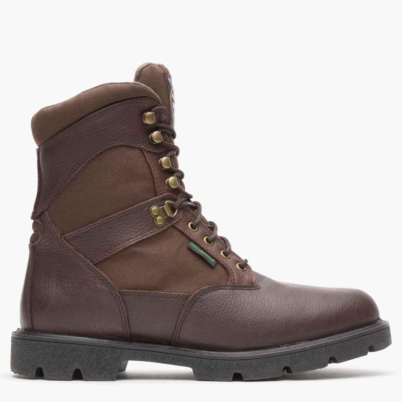 Georgia Boot Men's Homeland 8 Inch Insulated Work Boot - Waterproof Steel Toe Safety Shoes for Construction, Hiking & Outdoor Work