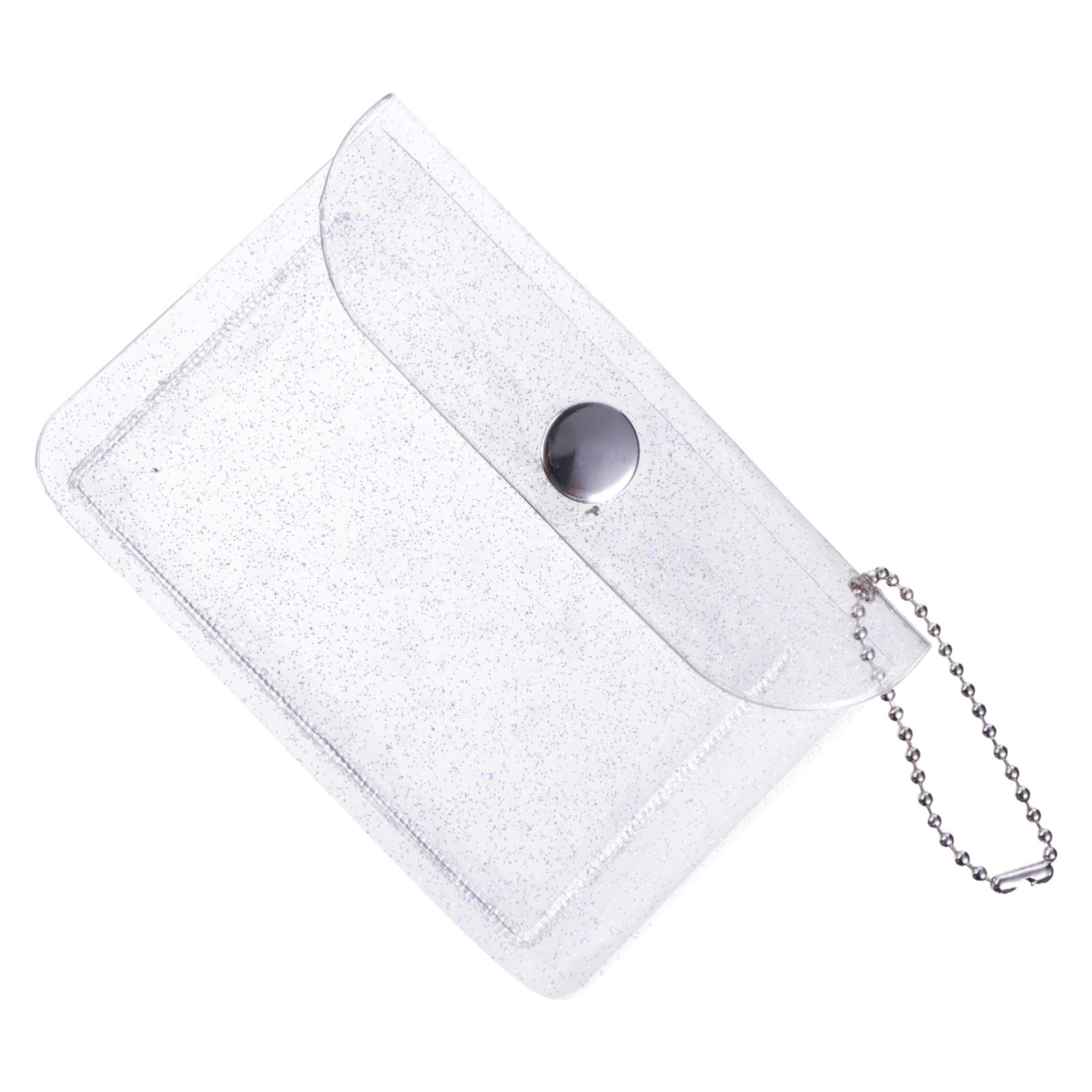 VALICLUD 3Pcs Clear Wallet Case for Women - Slim Transparent Credit Card Holder with Cash Pocket - Fashionable Small Purse for Everyday Use - Perfect for Shopping, Travel and Daily Essentials Organization