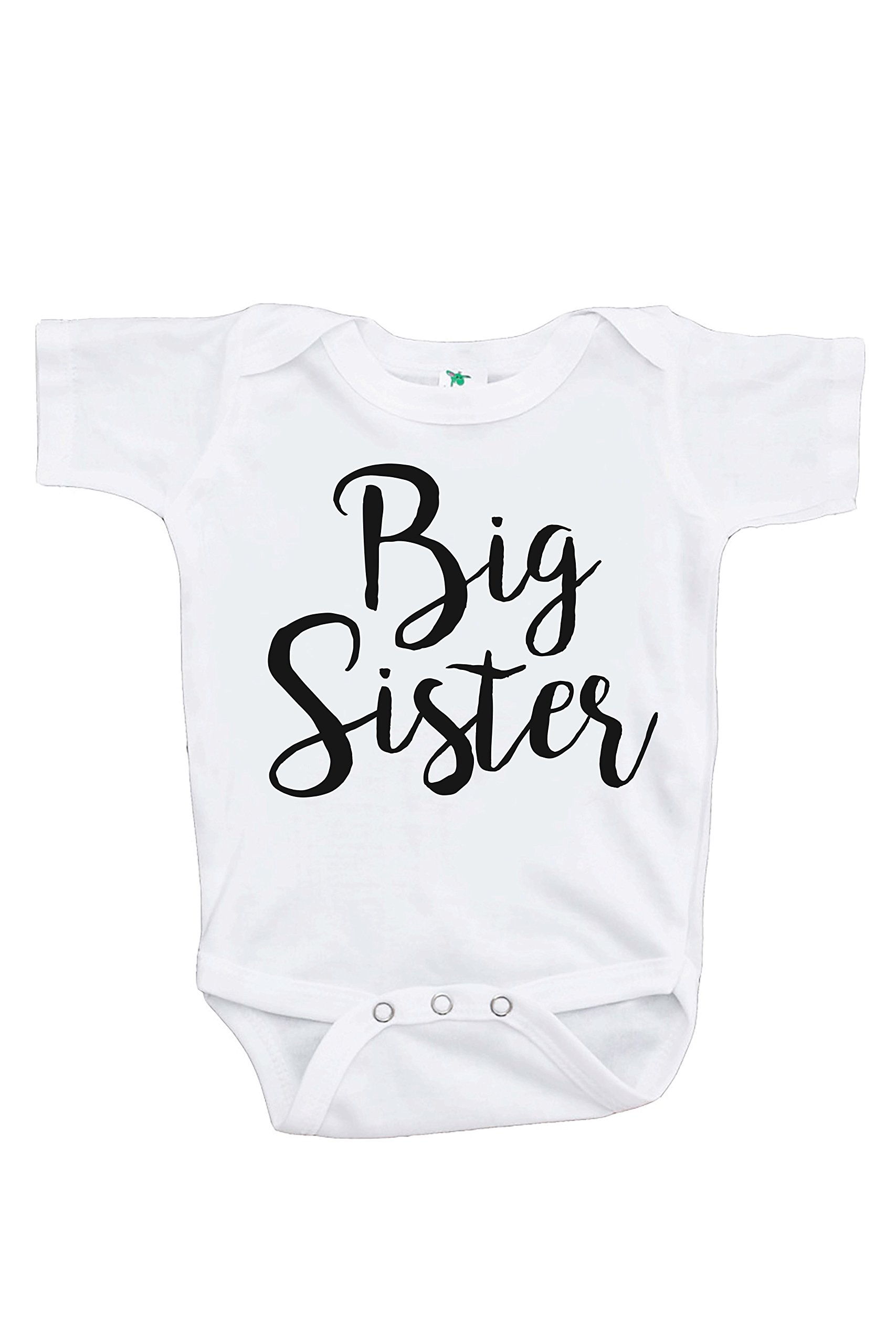 7 ate 9 Apparel Girls' Big Sister One-Piece Romper - Cute Matching Outfits for Siblings & Family Photos