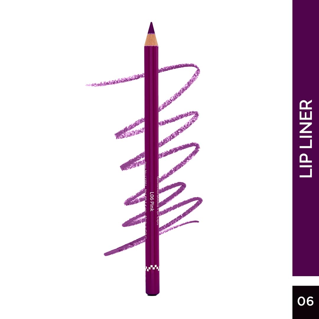 Glam 21 Creamy Lip Liners Set of 6 - Long-Lasting, Waterproof & Smudge-Proof Lip Pencils with Gliding Application | Comfortable Wear for All-Day Use | Multicolor (1.8g x 6) COMBO-03 | Perfect for Makeup Artists, Daily Wear & Special Occasions