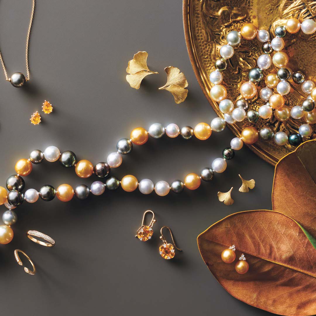 Luxury Madison Earrings - 14K Gold South Sea Pearls & Diamond Studs for Women | Elegant Gift for Wedding, Anniversary & Special Occasions