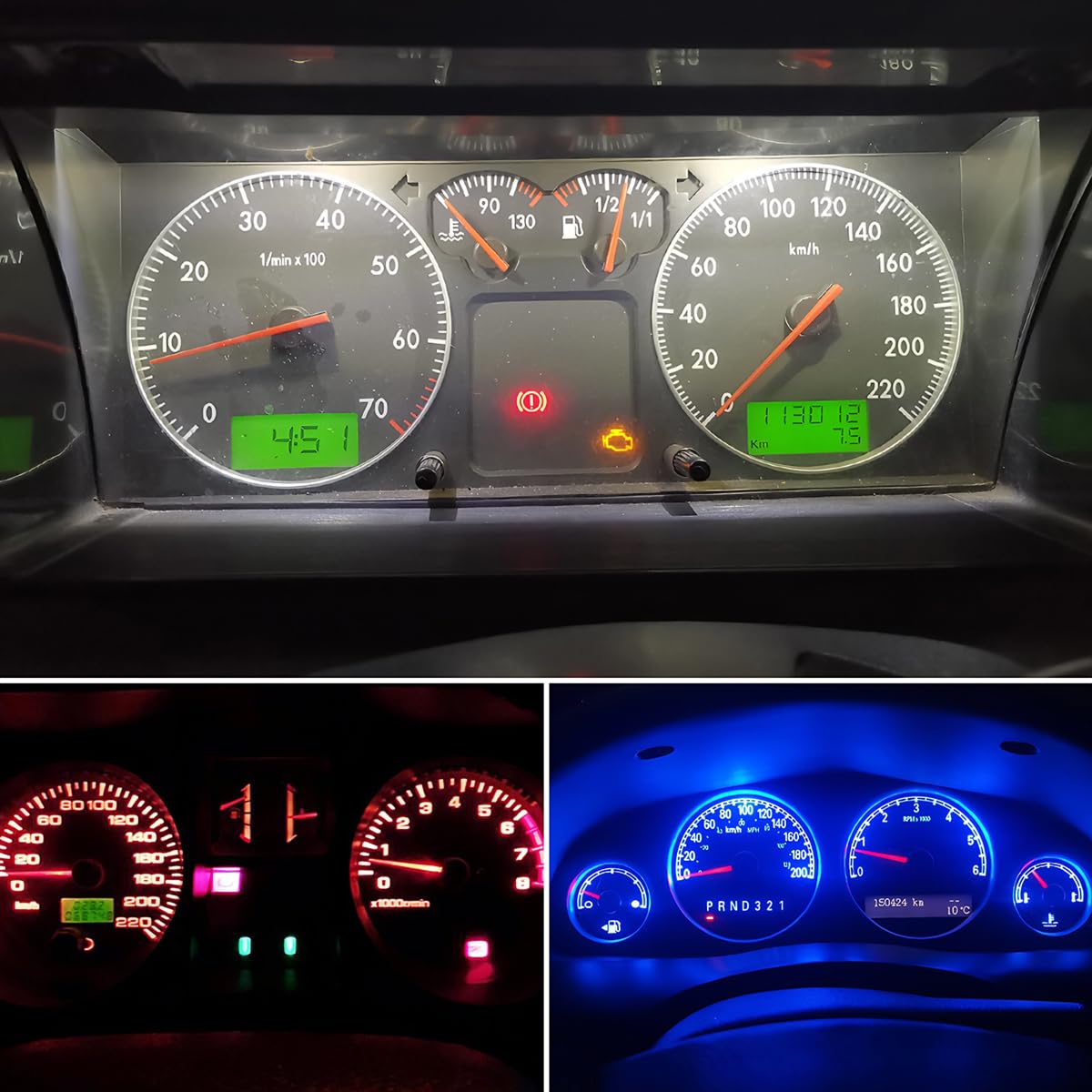 BELOMI 20 Pcs T5 LED Bulbs for Car Dashboard - Super Bright 3030-3SMD Replacement with Twist Lock Socket - Green Instrument Cluster Gauge Lights (Perfect for Night Driving & Dashboard Illumination)