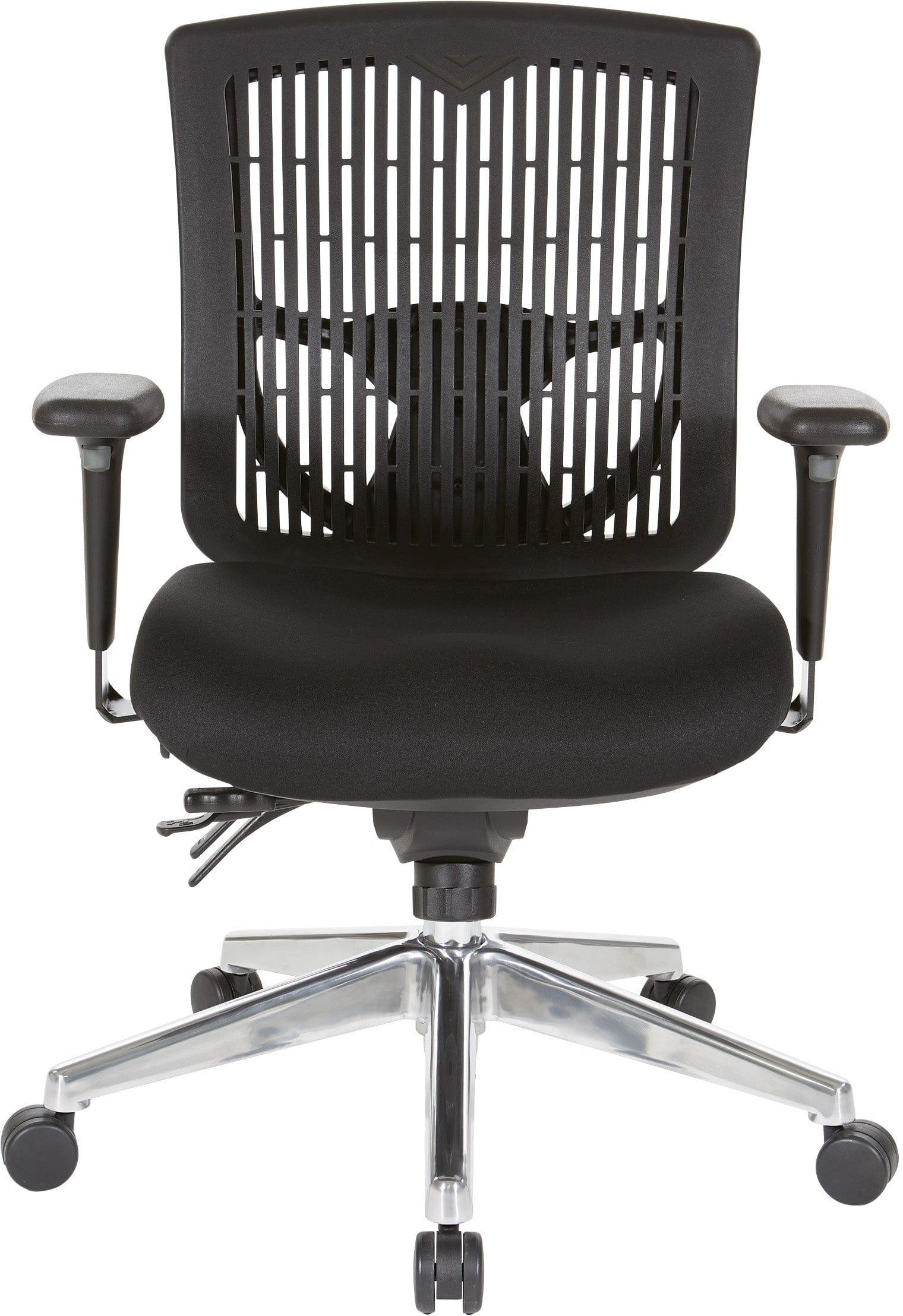 Office Star Contoured Plastic Back Manager's Chair [97898C] - Ergonomic Office Chair with Adjustable Height for Home & Business Workspaces