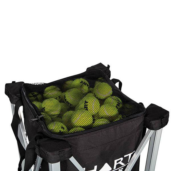 HART Tennis Ball Cart - Portable Tennis Ball Holder & Carrier for Practice, Training, and Coaching | Perfect for Tennis Courts, Backyards, and Sports Clubs