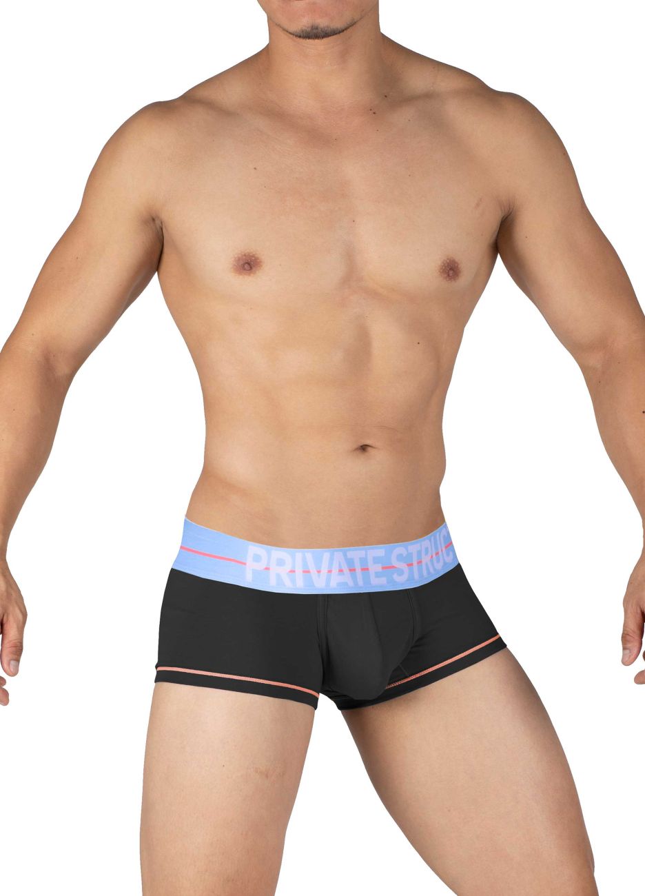 Private Structure Mo Lite Mid Waist Trunk - Breathable Comfort Underwear for Men | Perfect for Workout, Travel & Everyday Wear