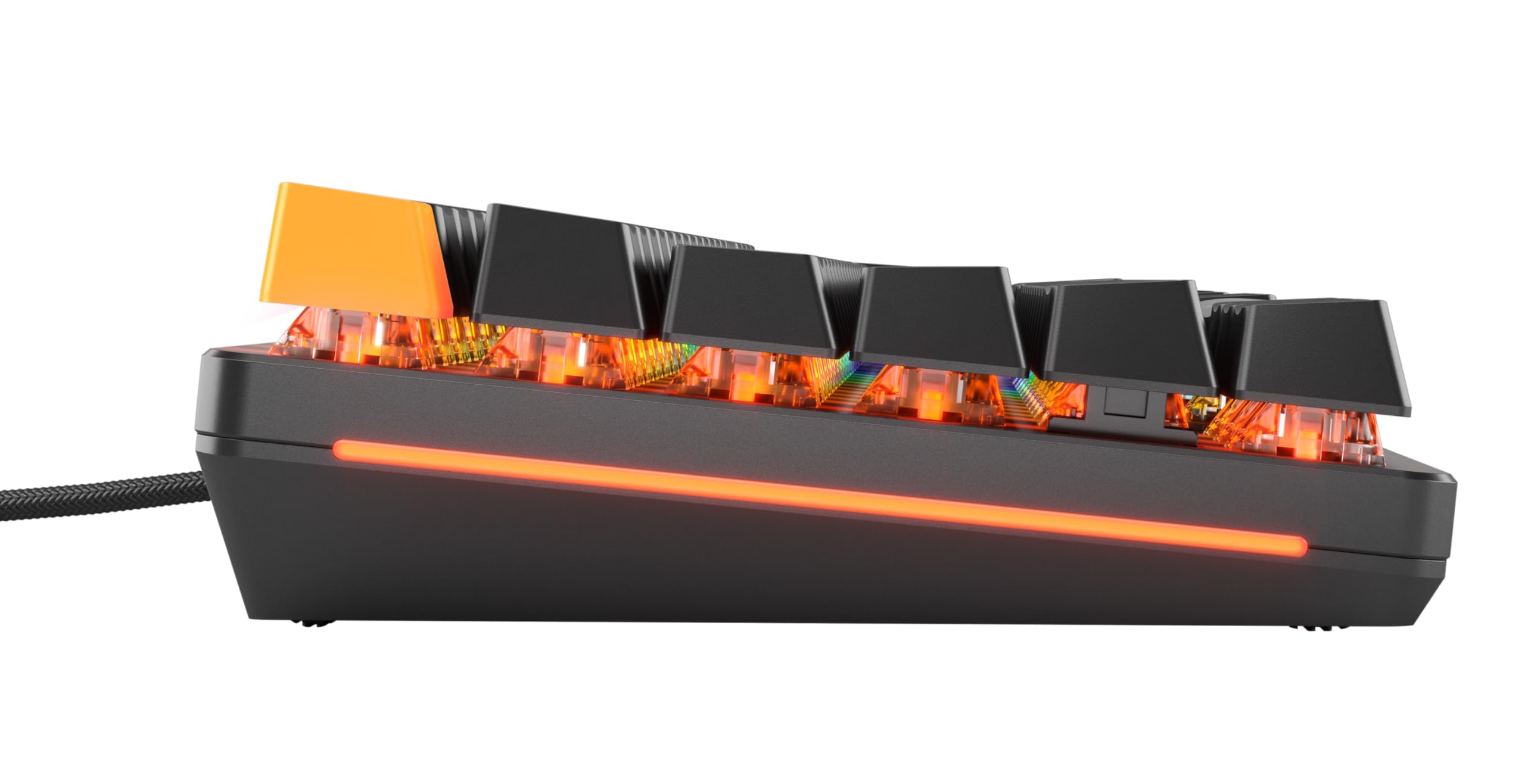 Glorious GMMK 2 Full Size (96%) Mechanical Gaming Keyboard - Aluminum Frame, Hot-Swappable, Double-Shot Keycaps, Glorious Fox Switches, RGB Backlit, QWERTY Spanish Layout - Black | Perfect for Esports, Streaming & Office Work