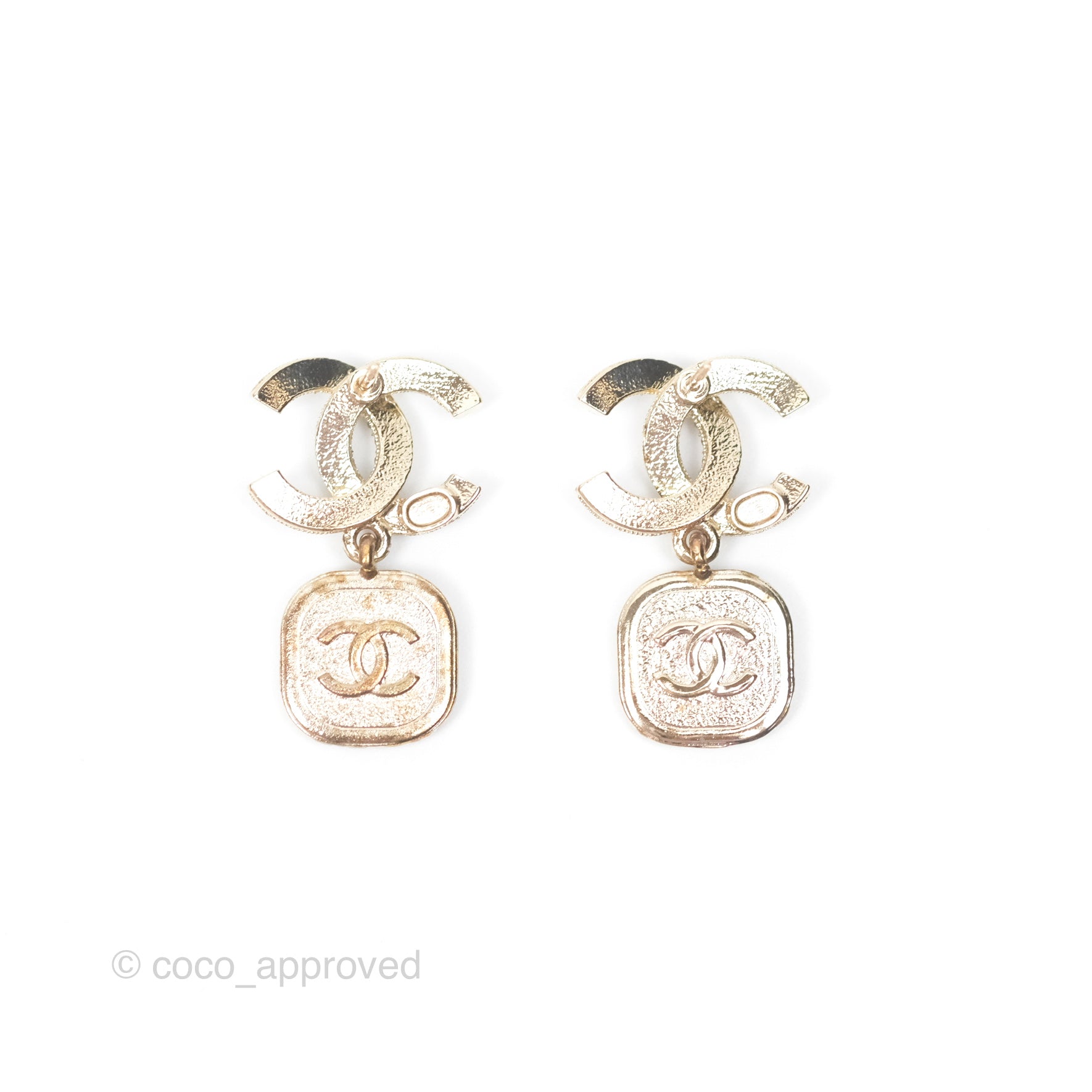 Chanel CC Pearl Black Resin Drop Earrings Gold Tone 21A - Luxury Fashion Jewelry for Women, Perfect for Parties, Weddings & Special Occasions