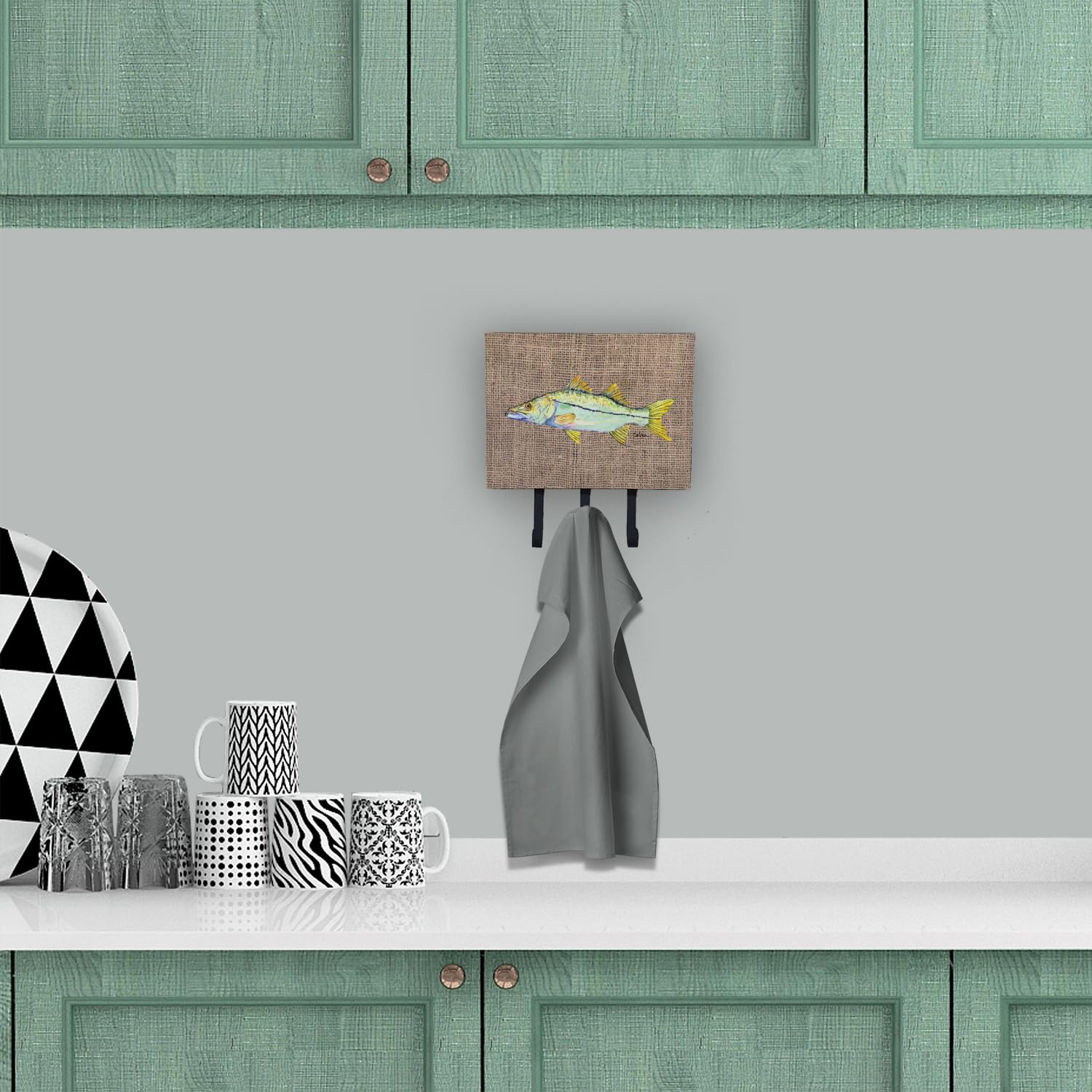 Caroline's Treasures 8772TH68 Snook Fish Wall Hook - Multi-Purpose Key Holder, Coat Rack & Leash Hanger for Keys, Towels, Aprons & Pet Accessories - Perfect for Entryway, Kitchen & Bathroom Organization