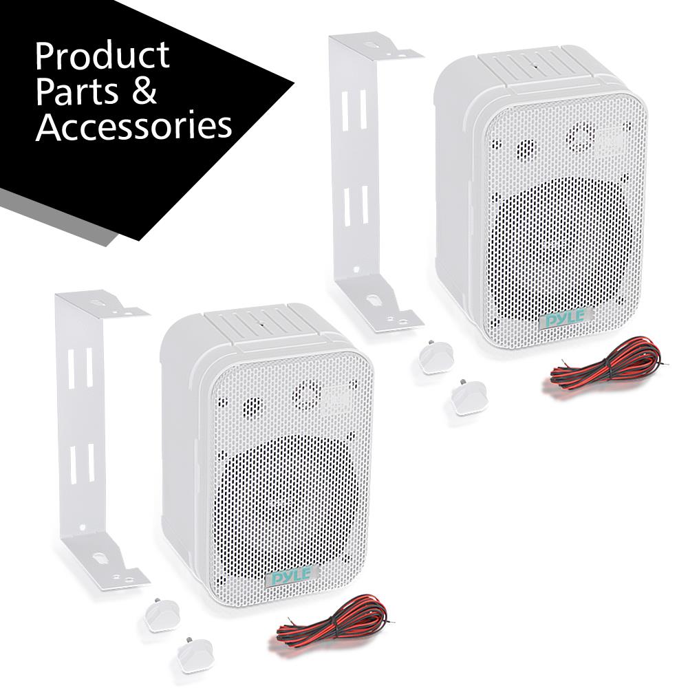5.25 Inch Indoor Outdoor Wall Mount Speakers - High-Quality Weatherproof Stereo Sound for Home Theater, Patio, and Backyard Entertainment