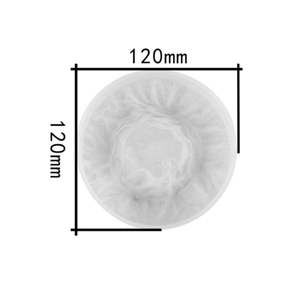 EXCEART 1-Piece Epoxy Resin Volcano Rockery Ashtray Silicone Mold - Large White Soap, Candle & Jewelry Organizer Tray - Perfect for DIY Resin Art, Home Decor & Smoking Accessories