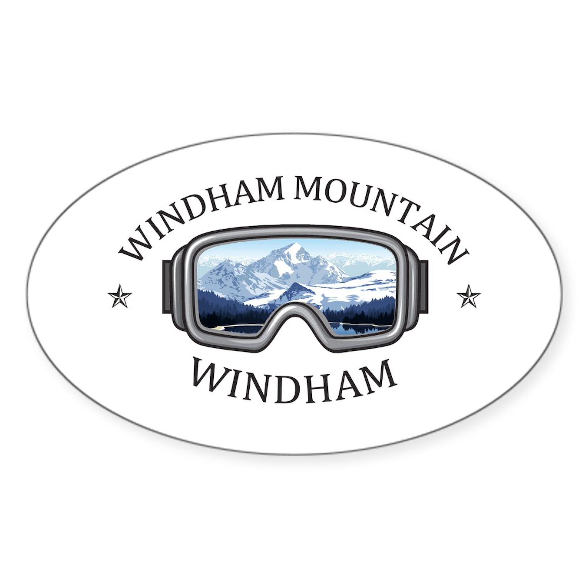 Windham Mountain New York Oval Car Bumper Sticker - Durable Vinyl Decal for Cars, Laptops & Water Bottles - Perfect for Ski Enthusiasts & Travel Lovers