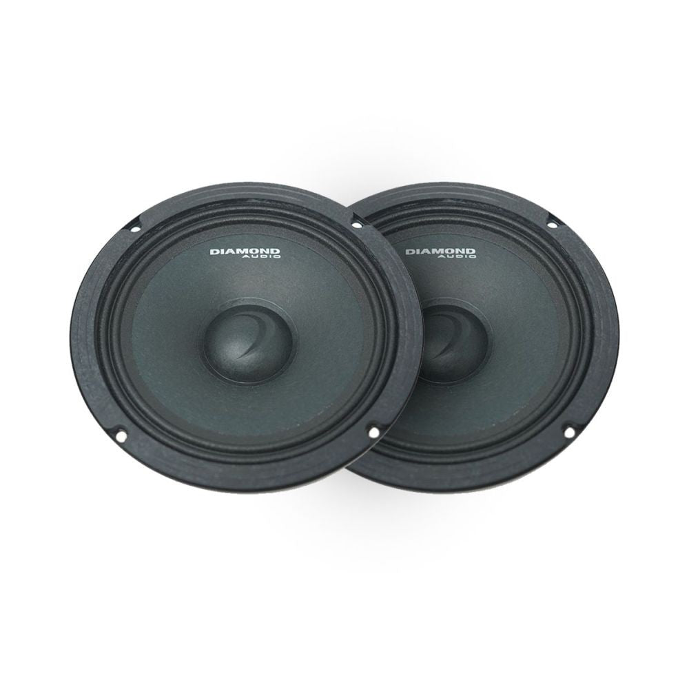 Diamond Audio MSPRO8 1000W Peak (500W RMS) 8-Inch 2-Way Coaxial Car Speakers - High Performance Audio for Cars, Trucks, and SUVs