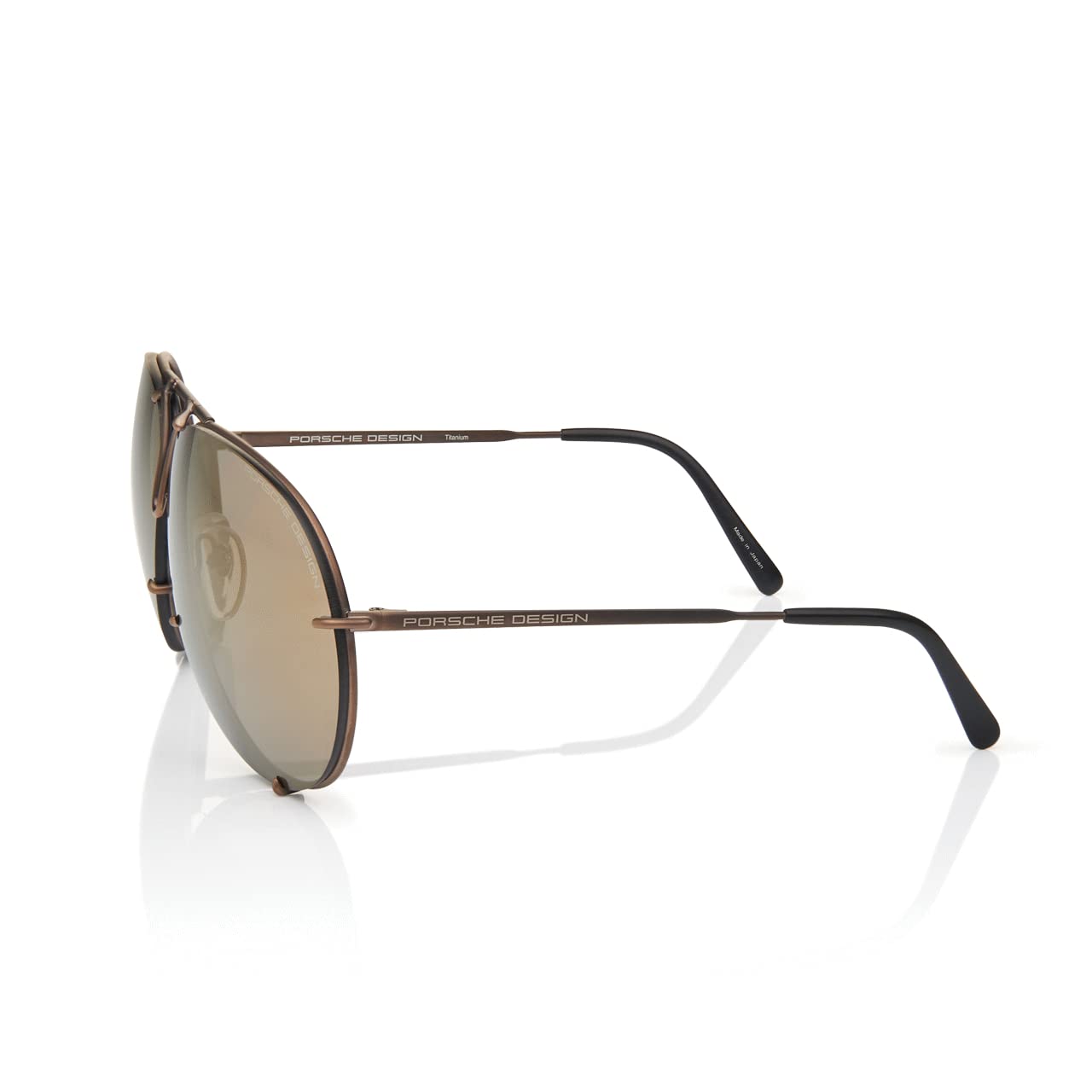 Porsche Design P8478 Aviator Sunglasses for Men & Women - UV Protection Polarized Lenses - Luxury Driving & Outdoor Sports Eyewear