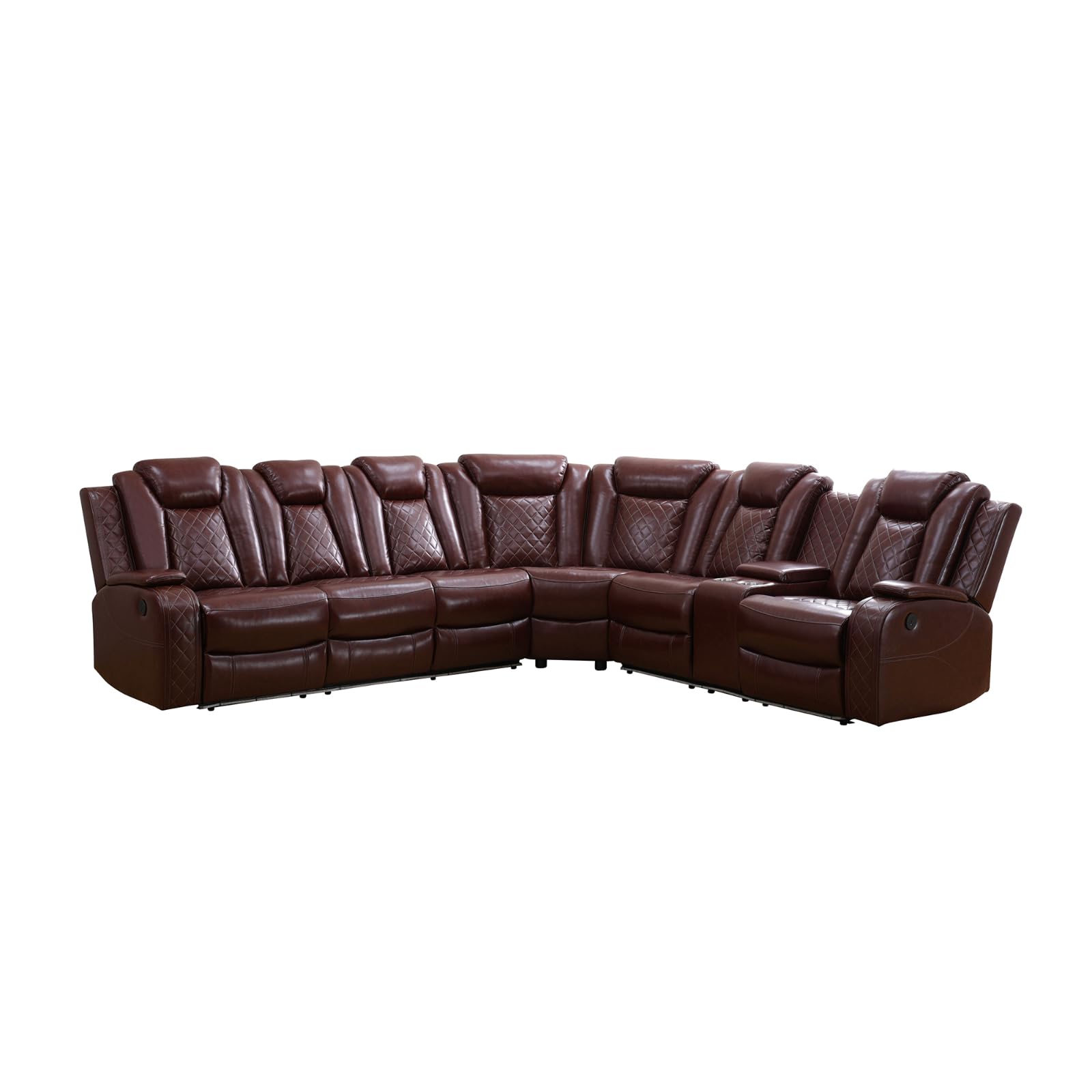 Electric Power Recliner Sofa Set with LED Lights - Modern Living Room Furniture for Home, Dorm, Guest House & Airbnb | Perfect for Relaxing, Entertaining & Small Spaces