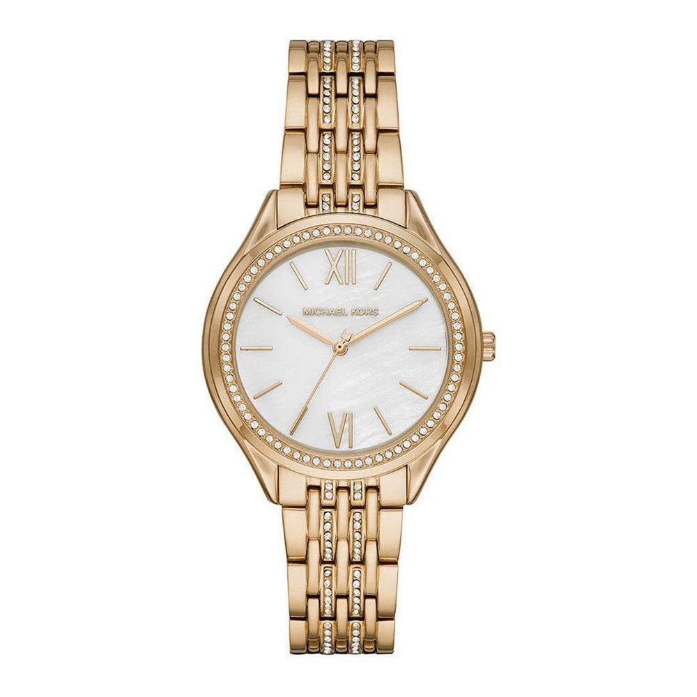 Michael Kors Women's Mindy Gold-Tone Alloy Watch MK7078 - Elegant Three-Hand Design for Everyday Wear, Office & Special Occasions