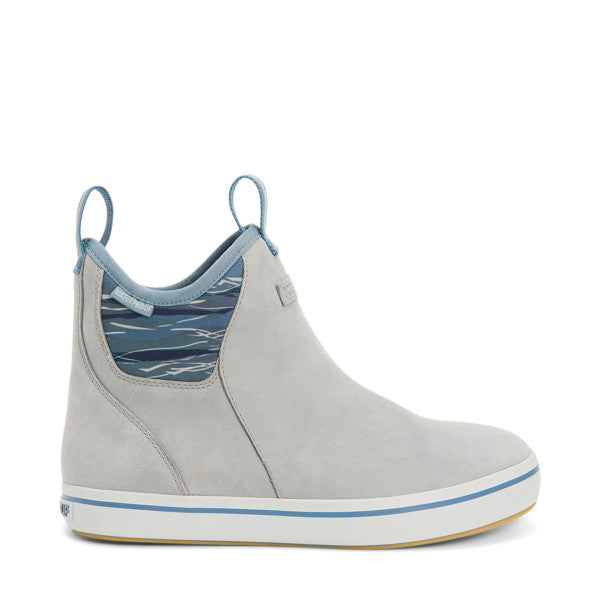 Women's 6-Inch Leather Ankle Deck Boots - Waterproof & Comfortable for Outdoor, Work, and Casual Wear