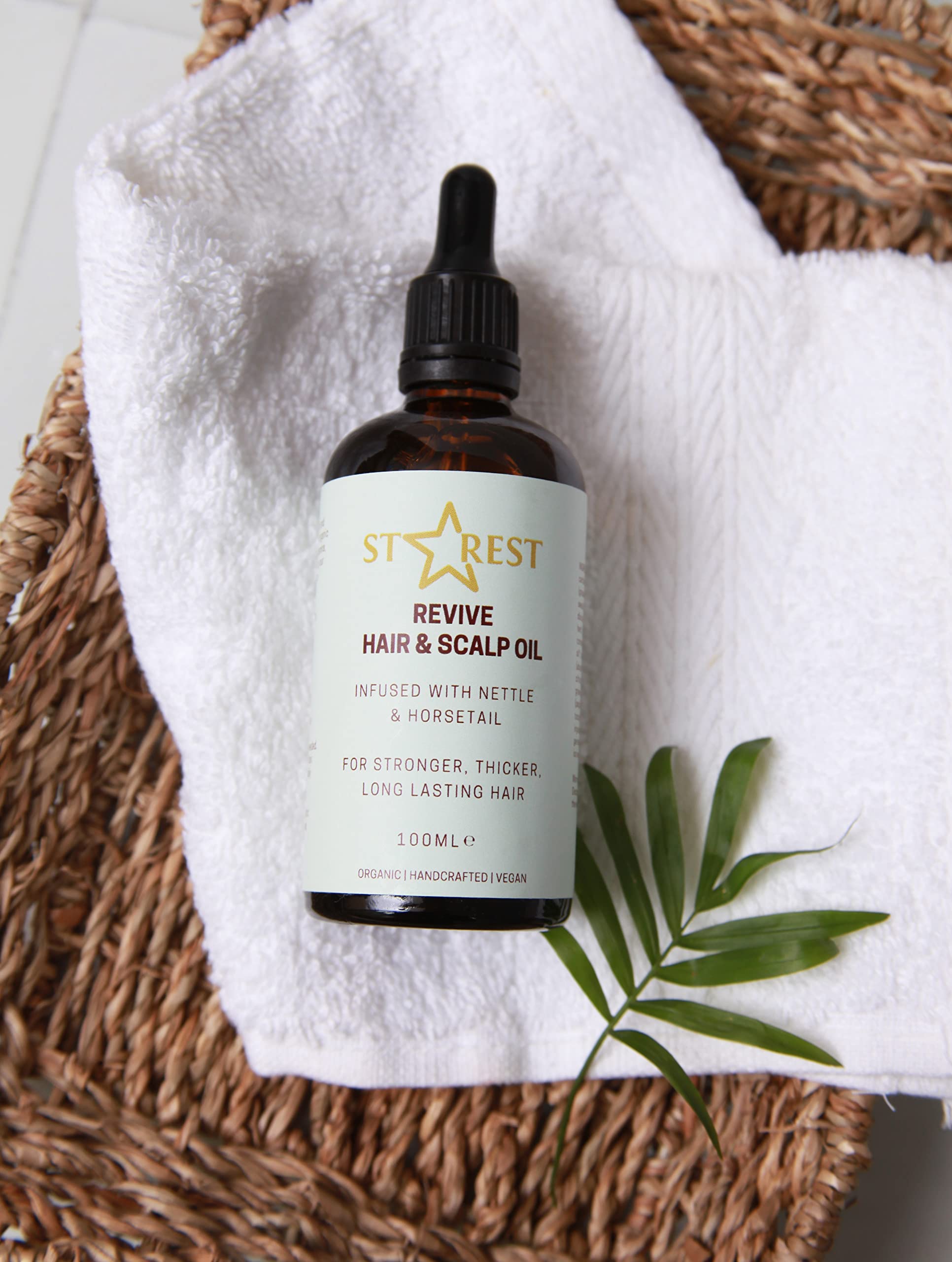Nettle & Horsetail Hair Growth Oil - Revitalizing Scalp Treatment for Thicker Hair | Soothing Moisturizer & Nourishing Oil for Dry Scalp | Perfect for Daily Hair Care & Styling Routine
