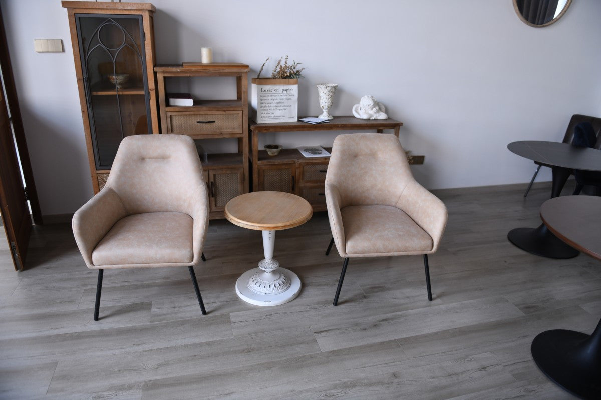 Axton Modern Dining Chair - Beige Upholstered Seat for Kitchen, Dining Room & Office - Comfortable & Stylish Home Furniture