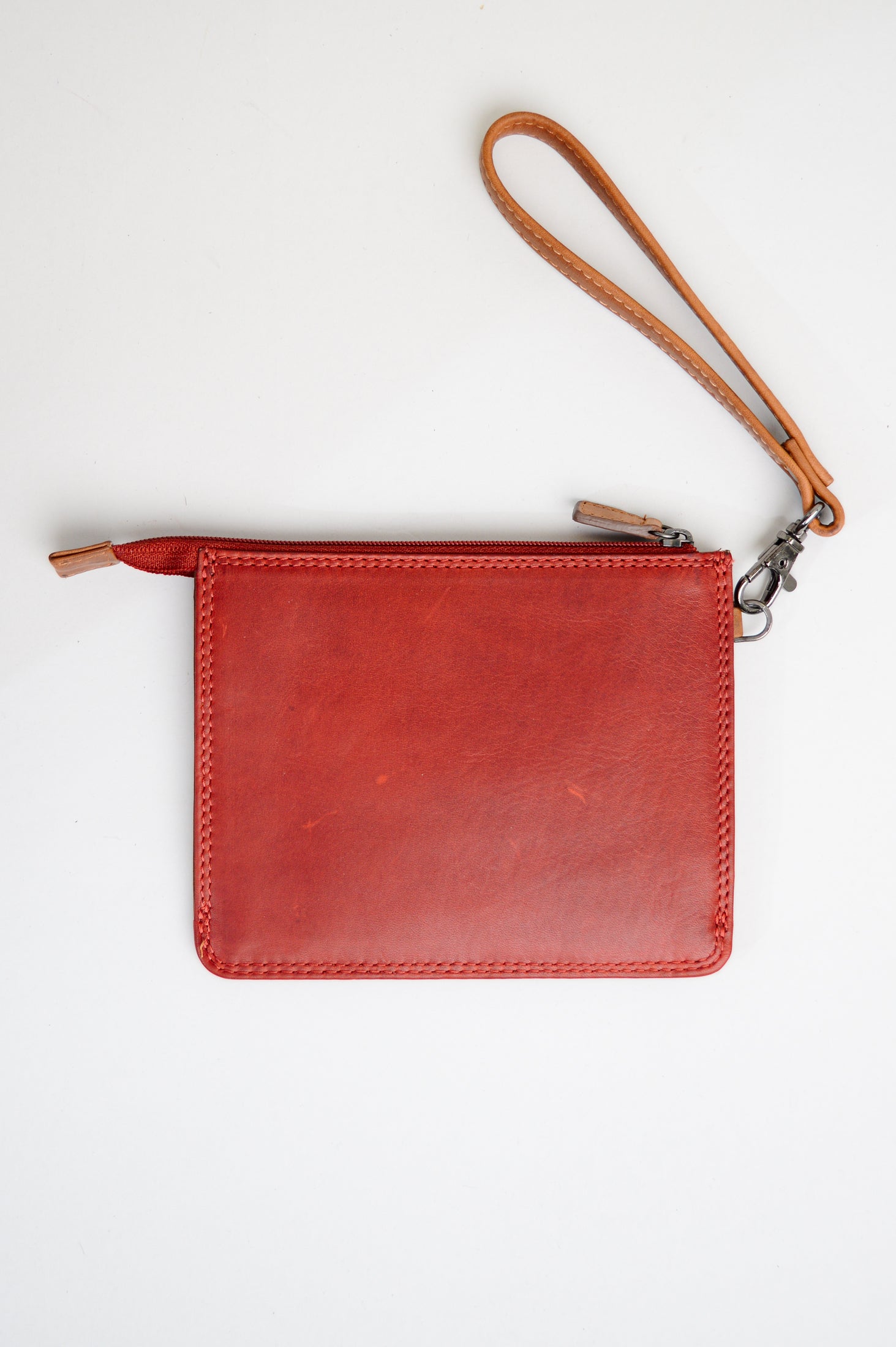 Premium Adrian Klis 168 Leather Pouch in Red - Perfect for Travel, Cosmetics & Small Essentials Storage | Durable & Stylish Organizer