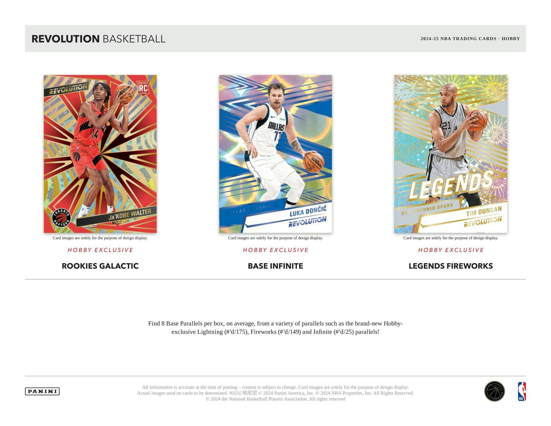 2024-2025 Panini Revolution Basketball Hobby Box - 24 Packs with Autographs & Memorabilia Cards - Collectible NBA Trading Cards for Fans & Investors - Perfect for Card Shows, Gifts, and Investment Portfolios