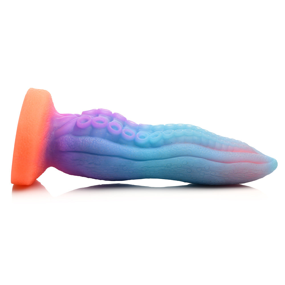 Glow in the Dark Silicone Tentacle Dildo - Fantasy Adult Toy for Couples & Solo Play - Perfect for Roleplay & Sensory Exploration