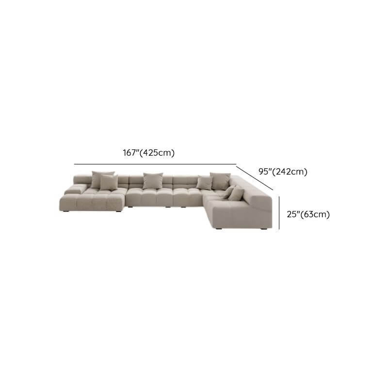 6-Person L-Shaped Reclining Sofa with Right Chaise - Perfect for Living Room, Home Theater & Family Gatherings