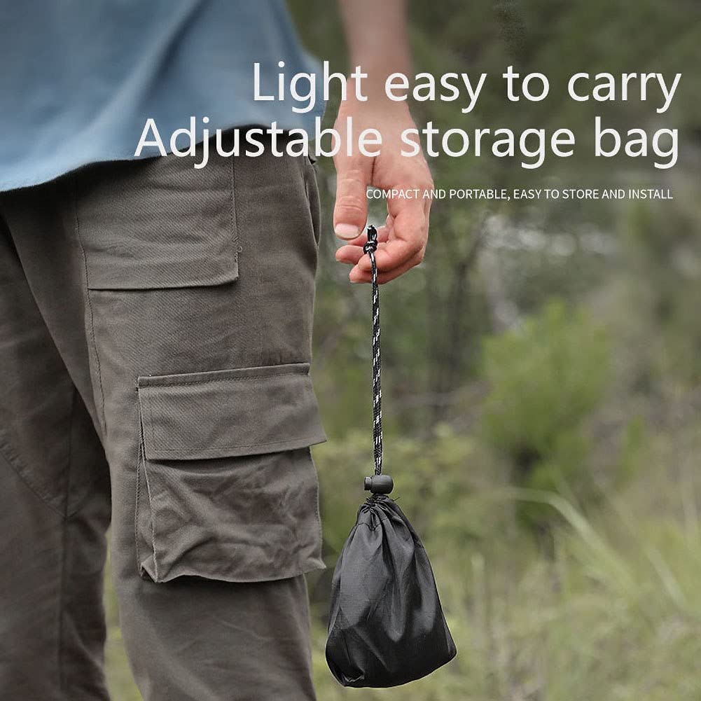 Ochine 16ft Portable Retractable Travel Clothesline with 10 Clothespins & Waterproof Bag - Adjustable Elastic Laundry Drying Rope for Camping, Hiking, Hotel, RV, Home & Outdoor Use | Perfect for Travel, Backpacking & Emergency Clothes Drying