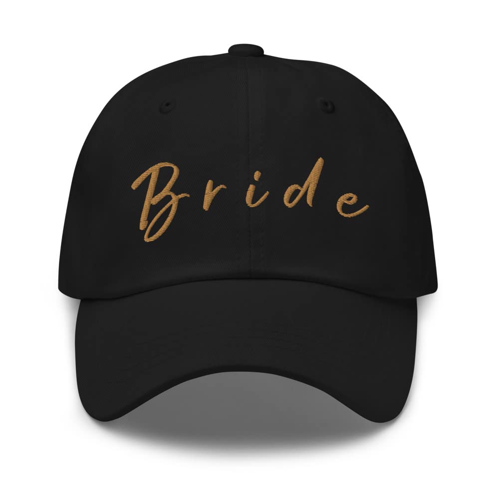 Bride Embroidered Adjustable Dad Hat - Bachelorette Party, Wedding Day & Bride to Be Gift - Perfect for Bridal Showers, Rehearsal Dinners & Honeymoon Getaways