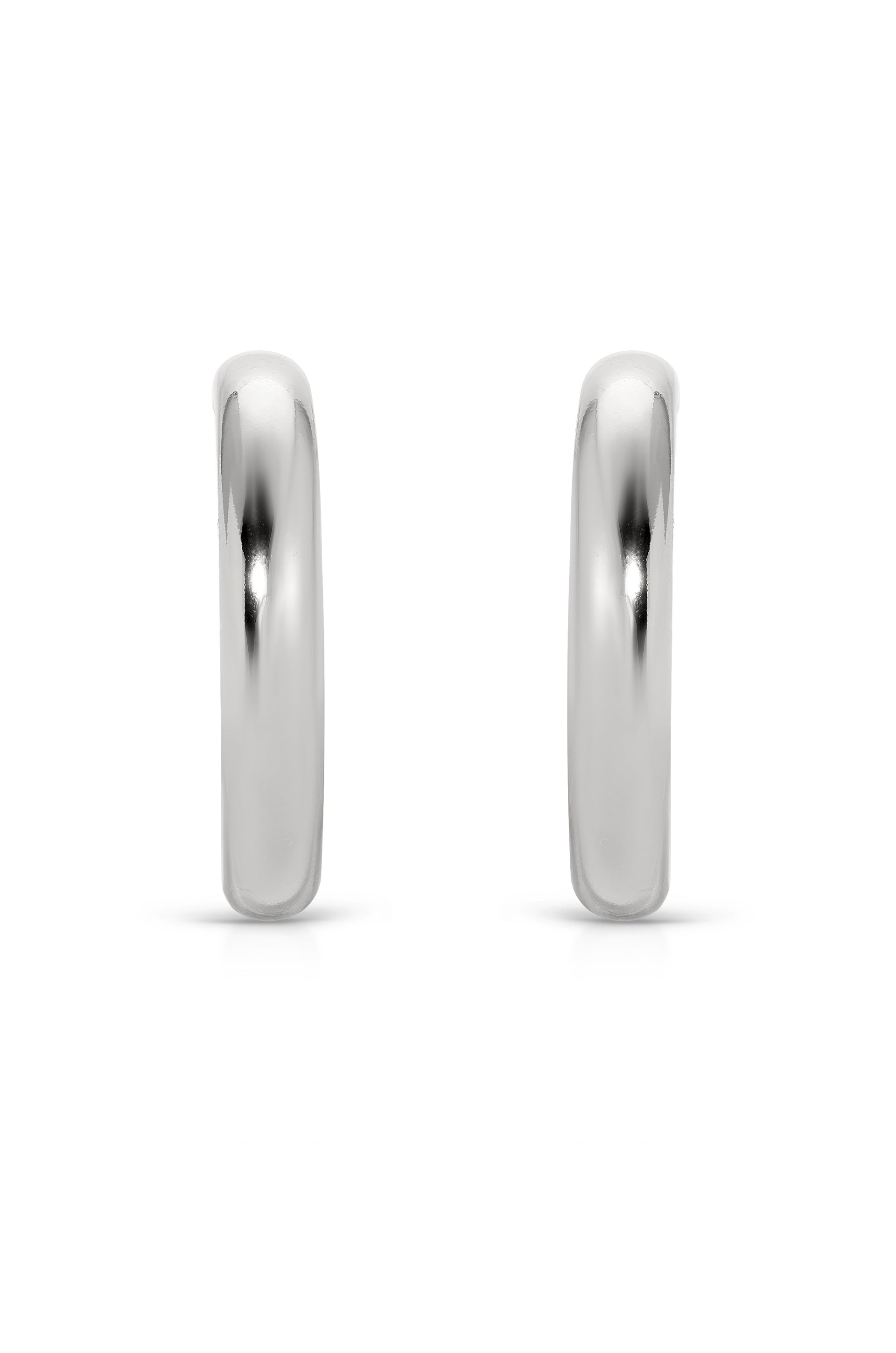 Classic Medium Thick Hoop Earrings for Women - Elegant Everyday Wear & Special Occasions