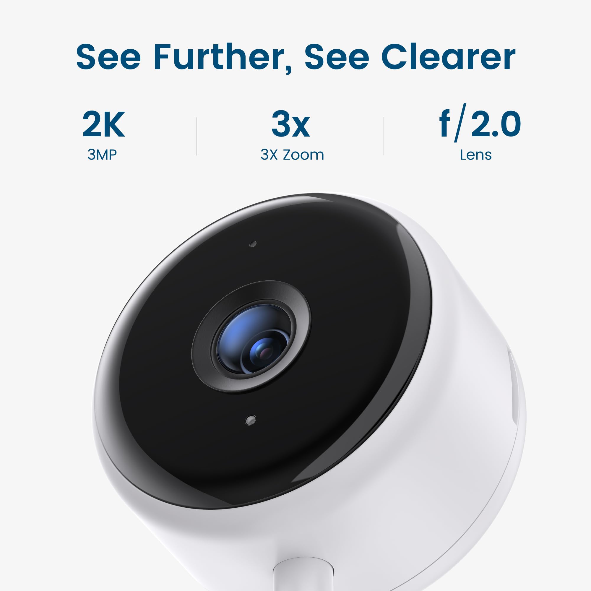 Litokam 2K Indoor Security Camera 2 Pack - WiFi Pet Camera with Night Vision & Human Motion Detection, Baby/Elder Monitor, Works with Alexa - Perfect for Home Security & Pet Monitoring