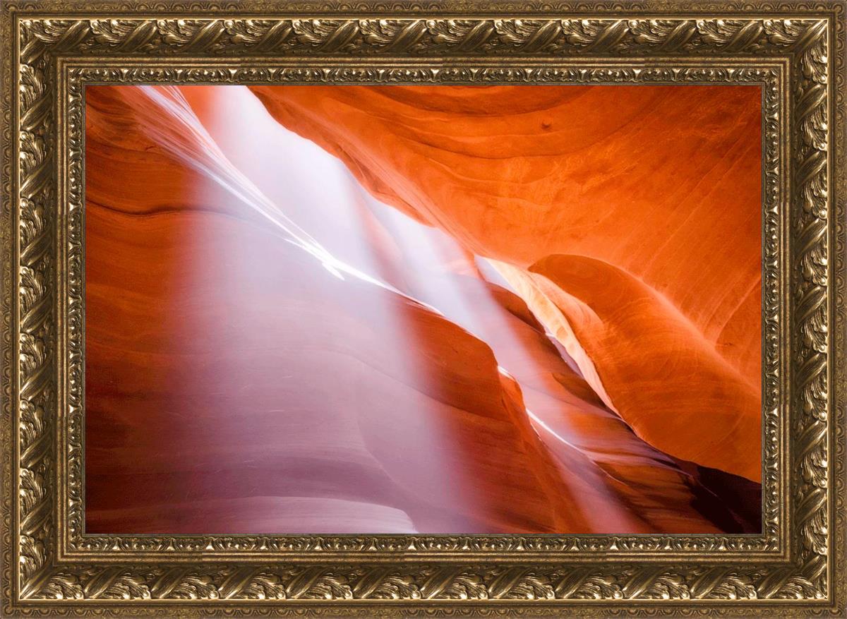 Stunning Antelope Canyon Light Shafts Photography - Natural Sunbeams in Slot Canyon - Perfect for Wall Art, Travel Inspiration & Desert Landscape Decor