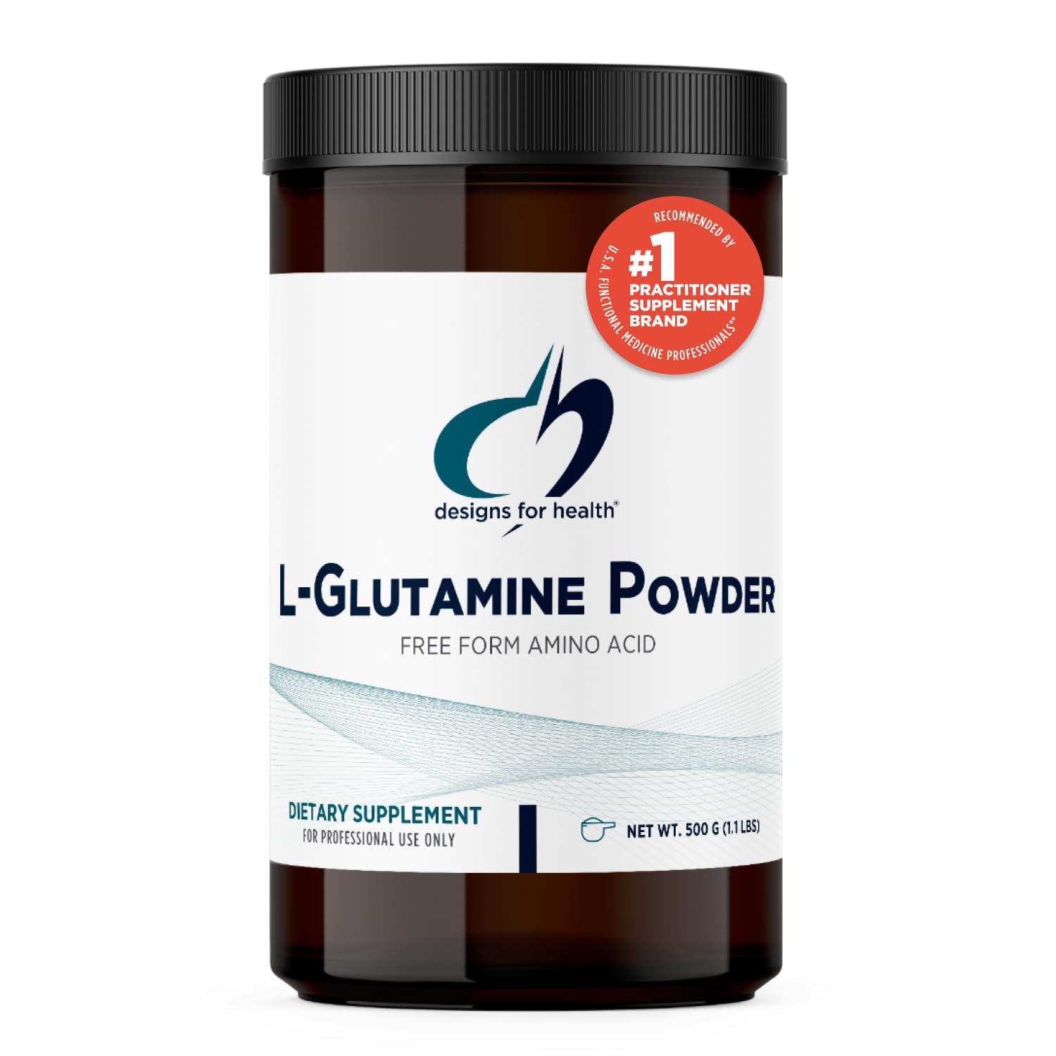 Designs for Health L-Glutamine Powder 3000mg - Amino Acid Supplement for Muscle Recovery, Digestive Support & Immune Health - Non-GMO, Gluten Free Drink Mix (500g, 166 Servings) | Post-Workout Recovery, Gut Health Maintenance & Immune System Boost