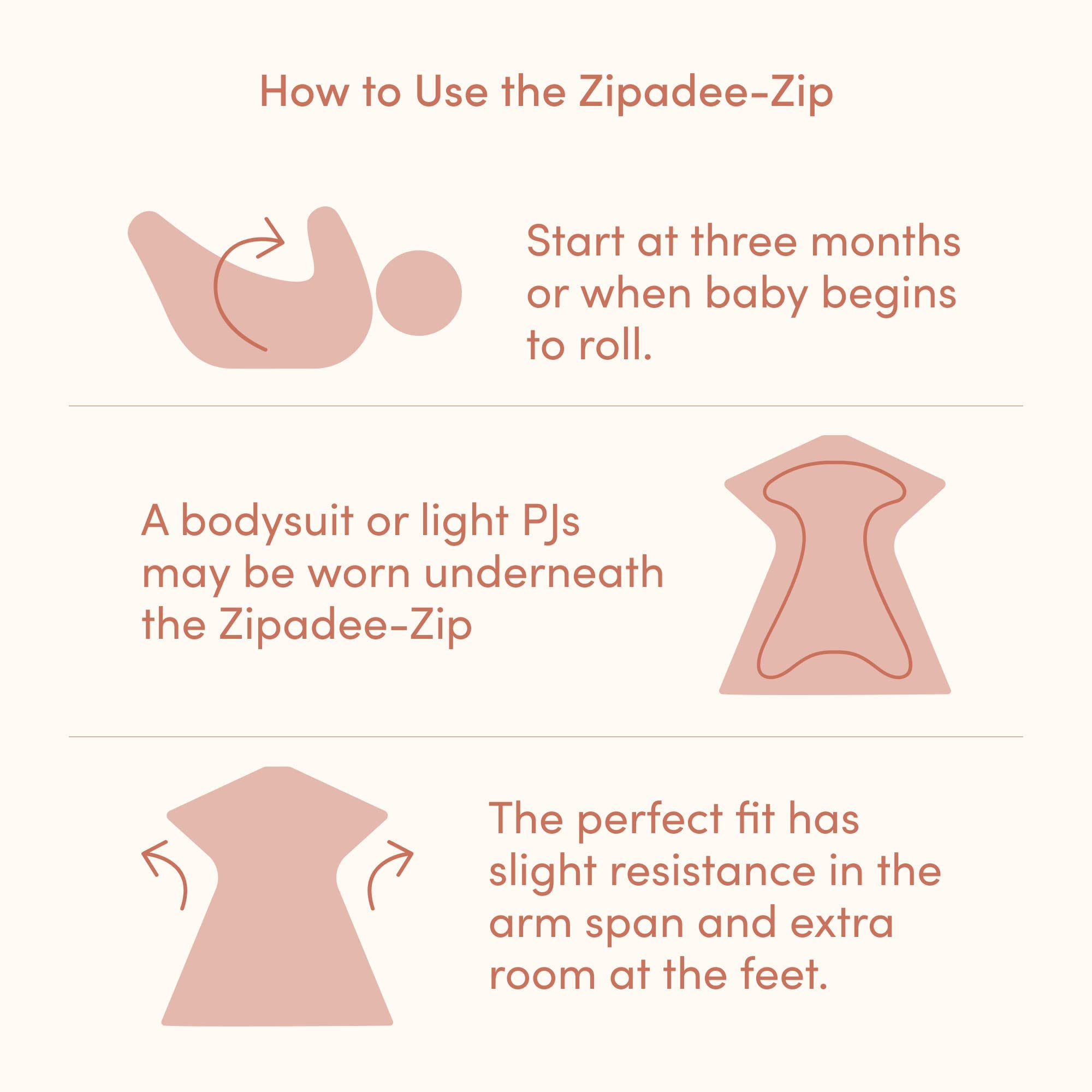 SleepingBaby Zipadee-Zip Transition Swaddle - Soft Baby Swaddle Blanket with Zipper for Easy Diaper Changes - Roomy Wearable Blanket for Infants 12-24 Months - Classic Girl Design - 3 Pack - Perfect for Nursery, Travel & Swaddle Transitioning