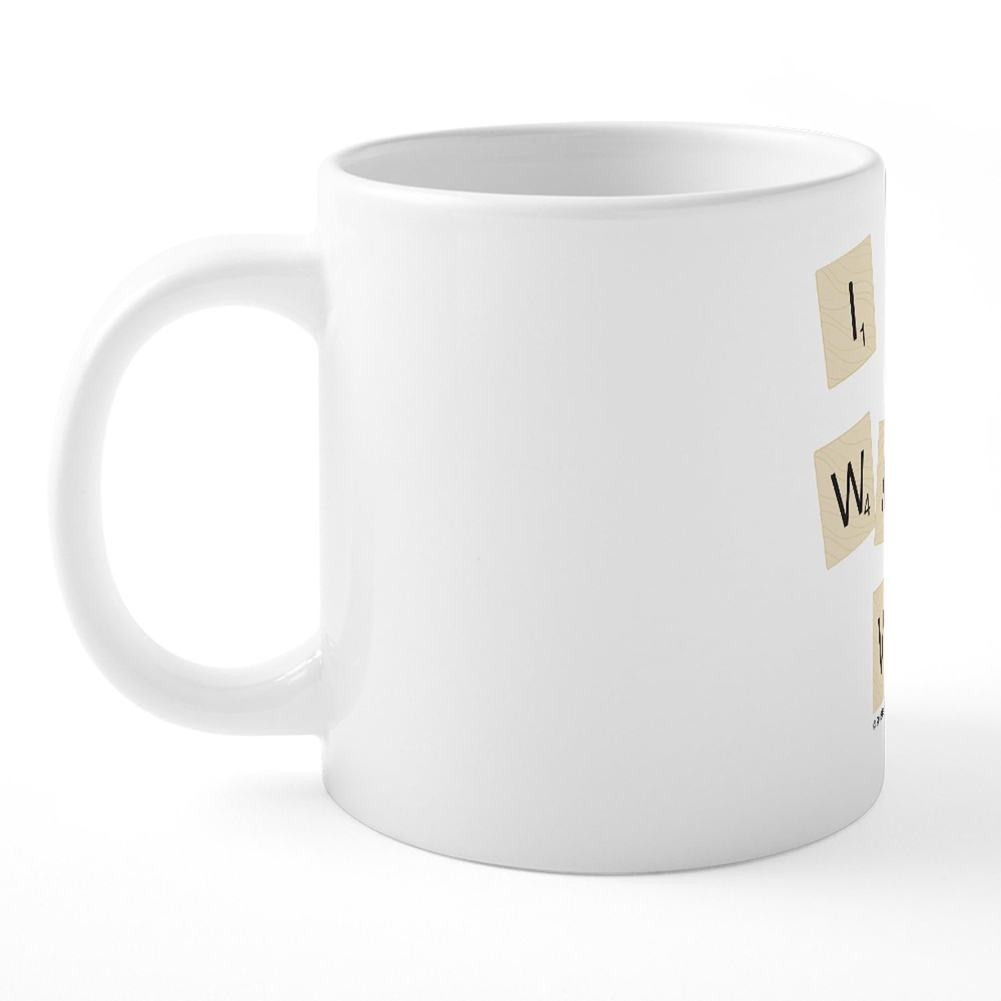 Scrabble Way With Words 20 oz Ceramic Coffee Mug - Large Insulated Tea Cup for Office, Home & Gifts - Perfect for Coffee, Tea & Hot Beverages