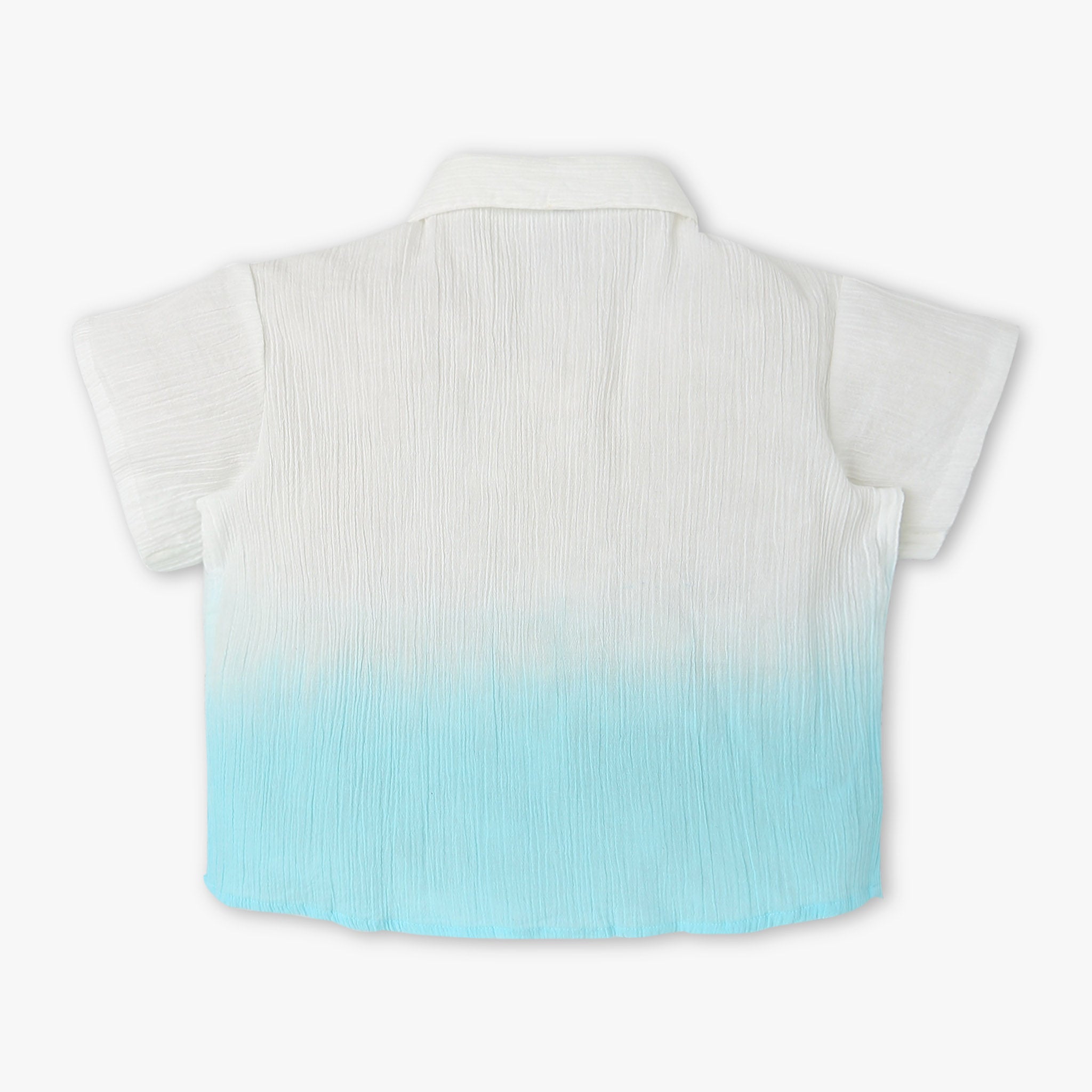 Stylish Girls A-Line Shirt Collar Tie-Dye Top | Trendy Casual & Party Wear for Teens | Perfect for School, Outings & Special Occasions