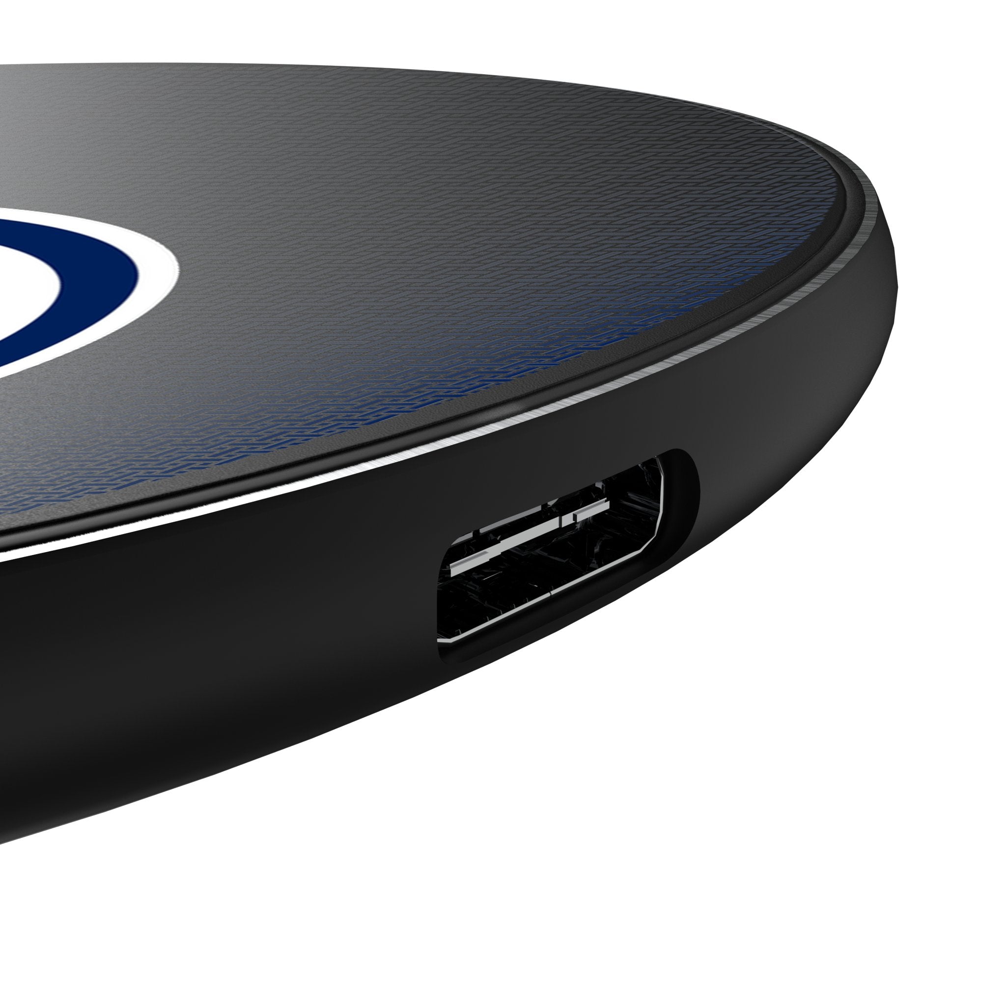 Edmonton Oilers Linen 15W Fast Wireless Charger - Qi-Certified Phone Charging Pad for iPhone, Samsung, Android - Perfect for Home, Office & Car Use
