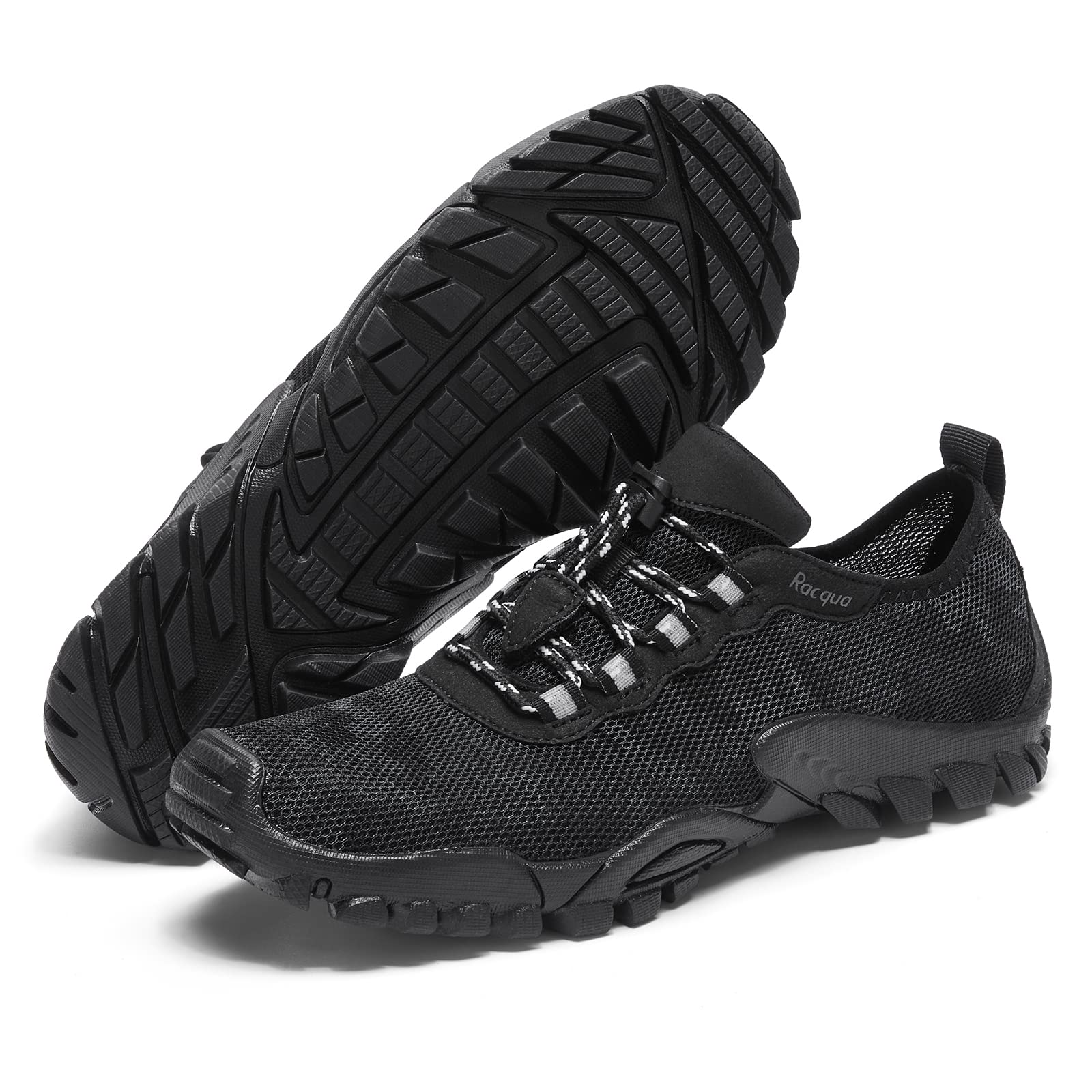 **Racqua Men's & Women's Quick-Dry Breathable Hiking Water Shoes - Lightweight Aqua Shoes for Outdoor Sports, Swimming, Beach Walking & Climbing**