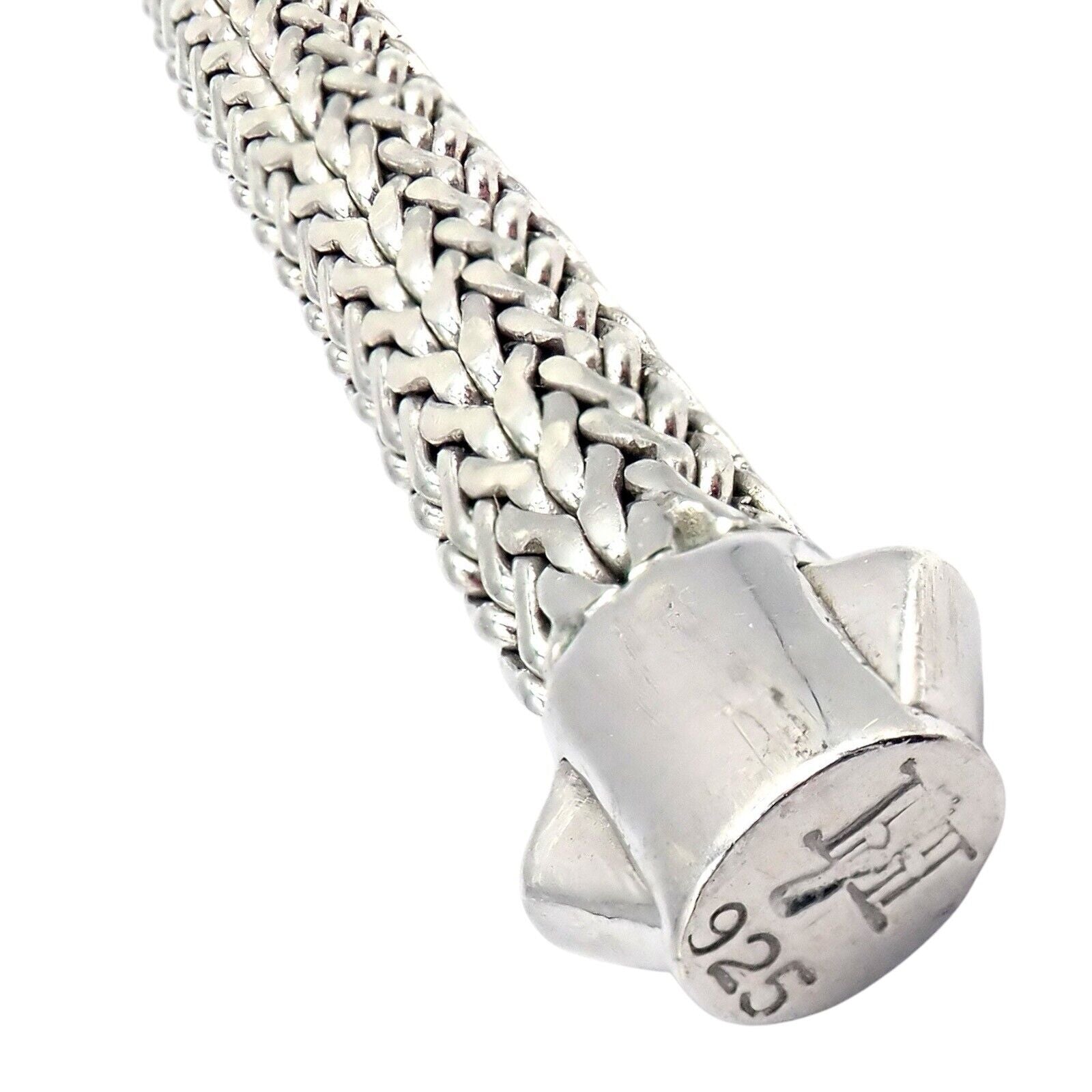 Authentic John Hardy Sterling Silver 18k Gold Plated 1 Carat Diamond Bracelet for Women - Size M - Perfect for Weddings, Anniversaries & Special Occasions