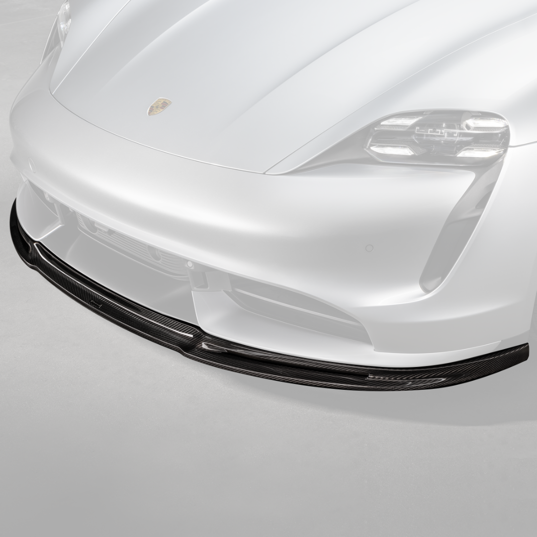 Porsche Taycan Turbo/Turbo S GW9 Front Bumper Lip Spoiler - Carbon Fiber Body Kit for Enhanced Aerodynamics & Sporty Look - Perfect for Racing & Car Shows