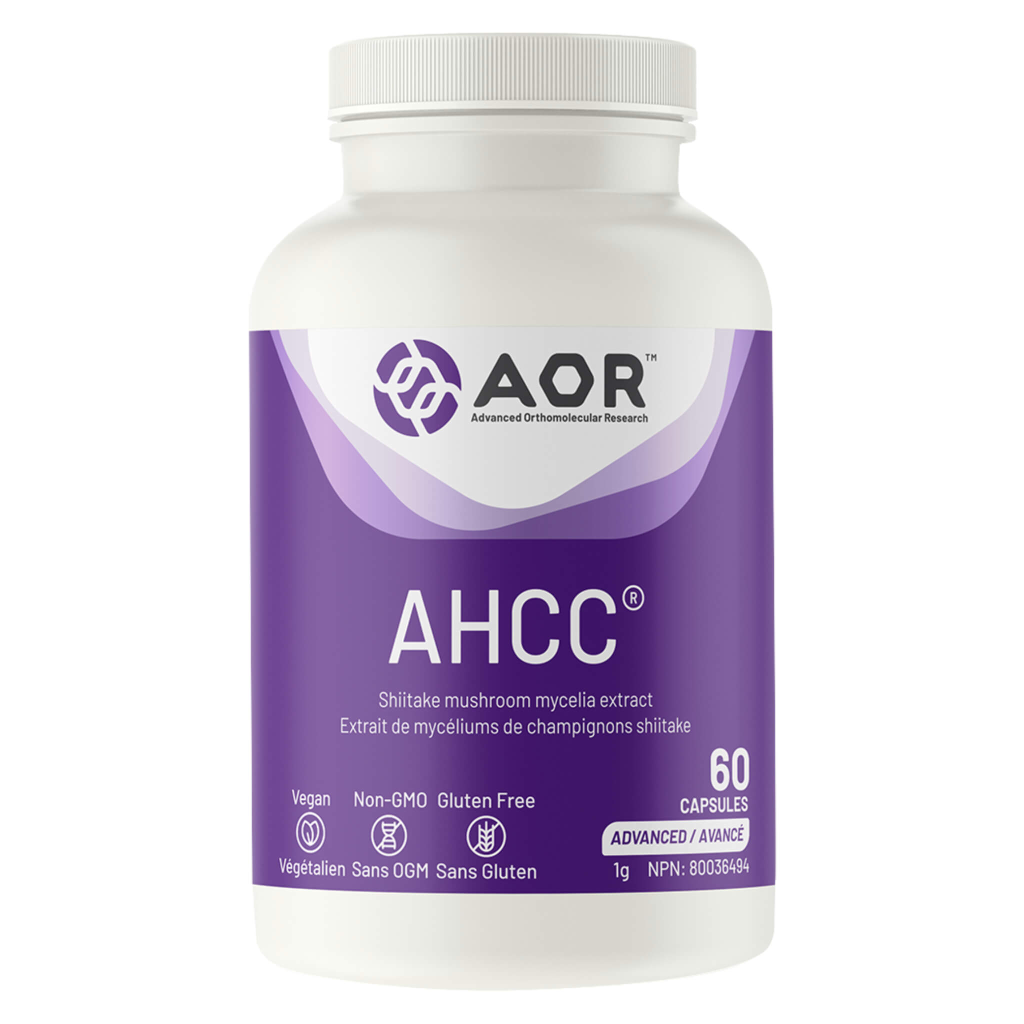 AHCC 500mg Shiitake Mushroom Mycelia Extract Supplement - Immune Support & Wellness Boost for Daily Health