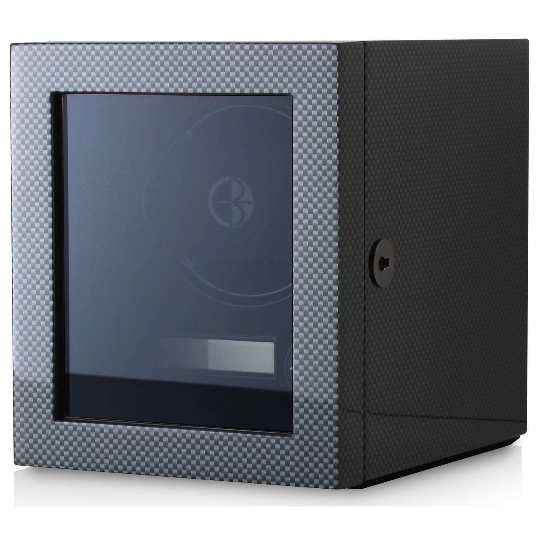 Premium 9-Watch Winder with LED Interior Lighting & Storage Drawer - Carbon Fiber - Perfect for Watch Collectors & Luxury Timepiece Display