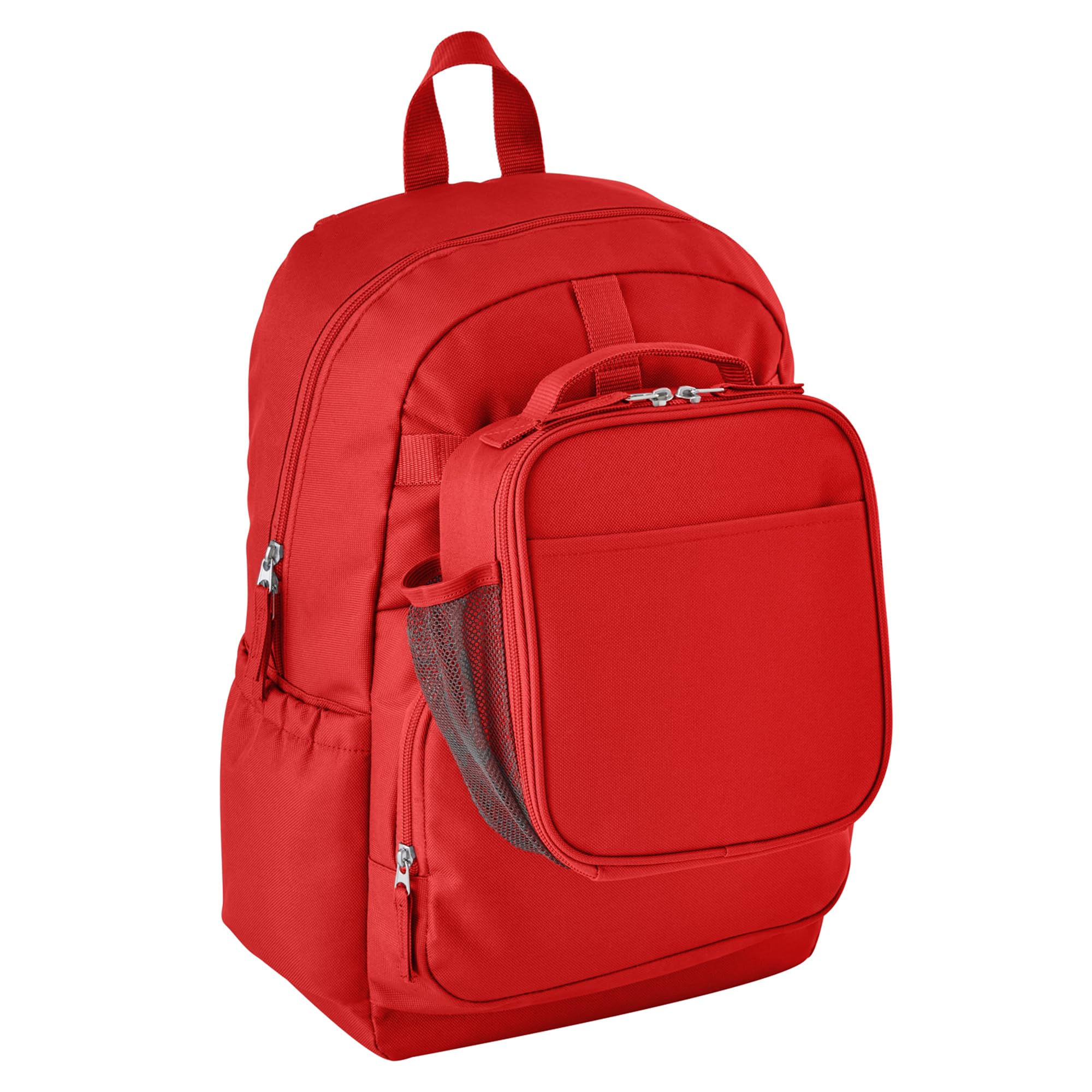 **Personalized Kids Backpack for School - Custom Bookbag with Lunch Box - Durable Red Camo Design - Perfect for School, Travel & Day Trips**