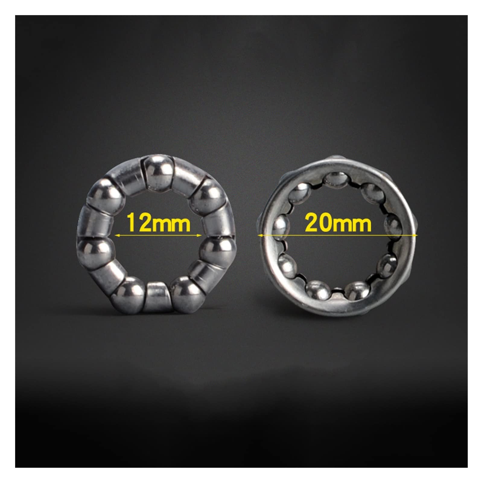 2PCS Bike Headset Caged Ball Bearing Races - Front & Rear Fork Bearings for Bicycle Maintenance & Repair - Compatible with Road, Mountain & BMX Bikes - Perfect for DIY Cycling Repairs & Upgrades