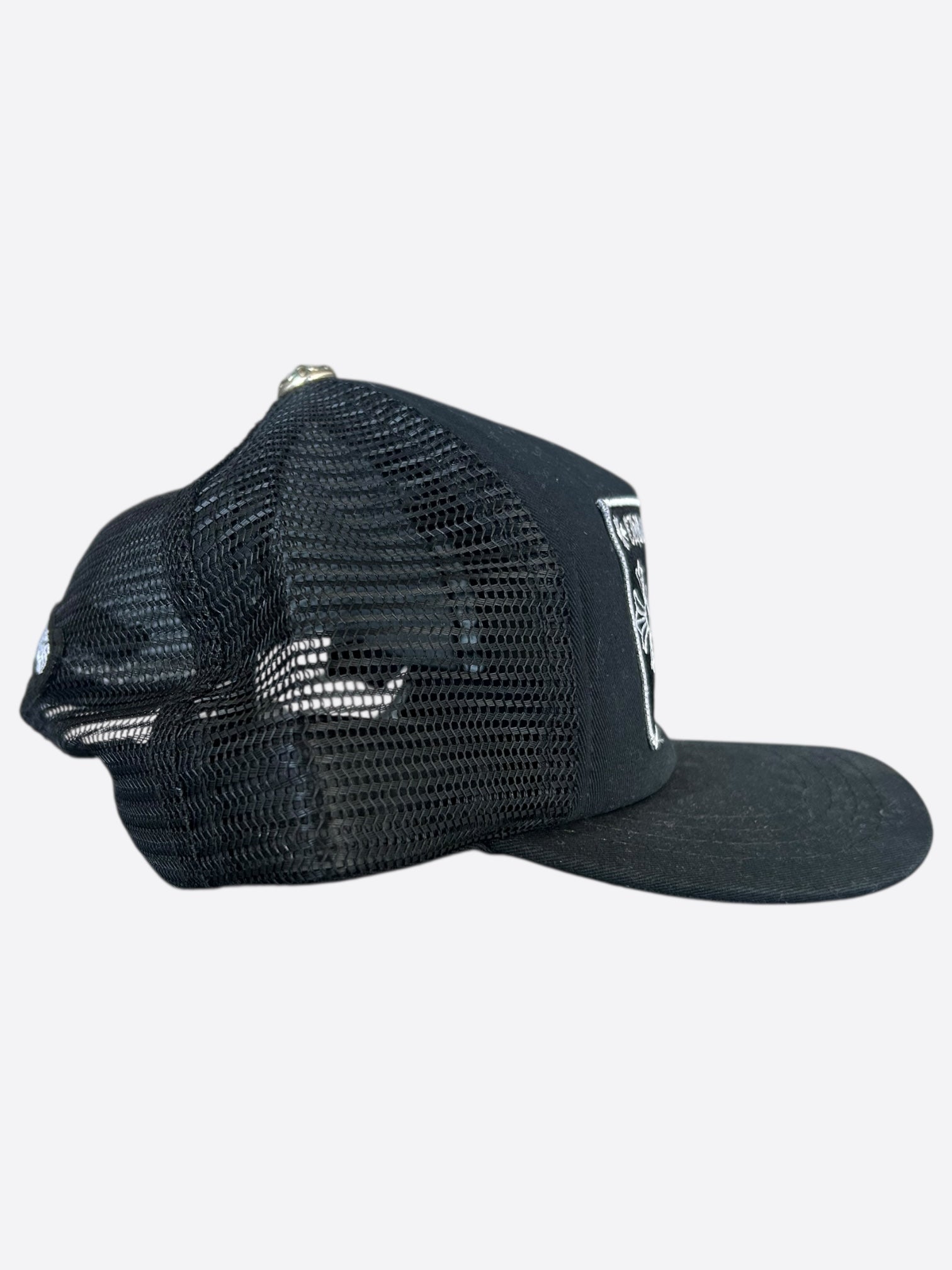 Chrome Hearts Matty Boy Black Chomper Trucker Hat for Men - Stylish Vintage Trucker Cap for Streetwear & Hip Hop Fashion