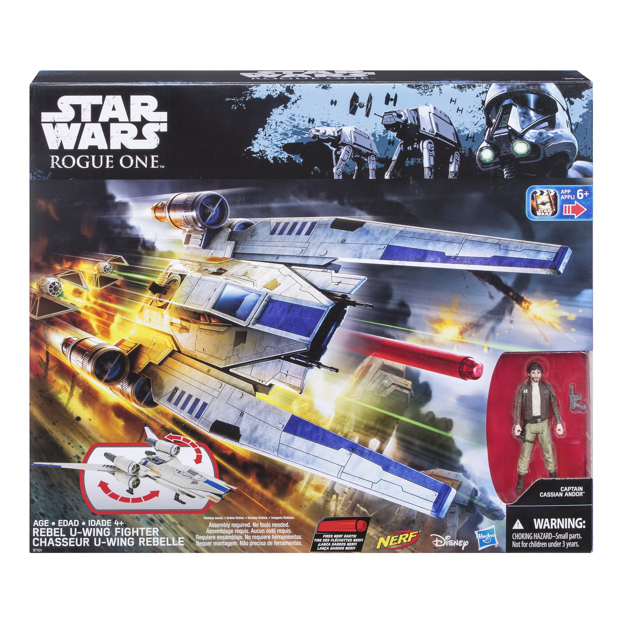 Star Wars Rogue One Rebel U-Wing Fighter Toy - Collectible Model Spaceship for Kids & Adults - Perfect for Display, Play & Star Wars Themed Parties