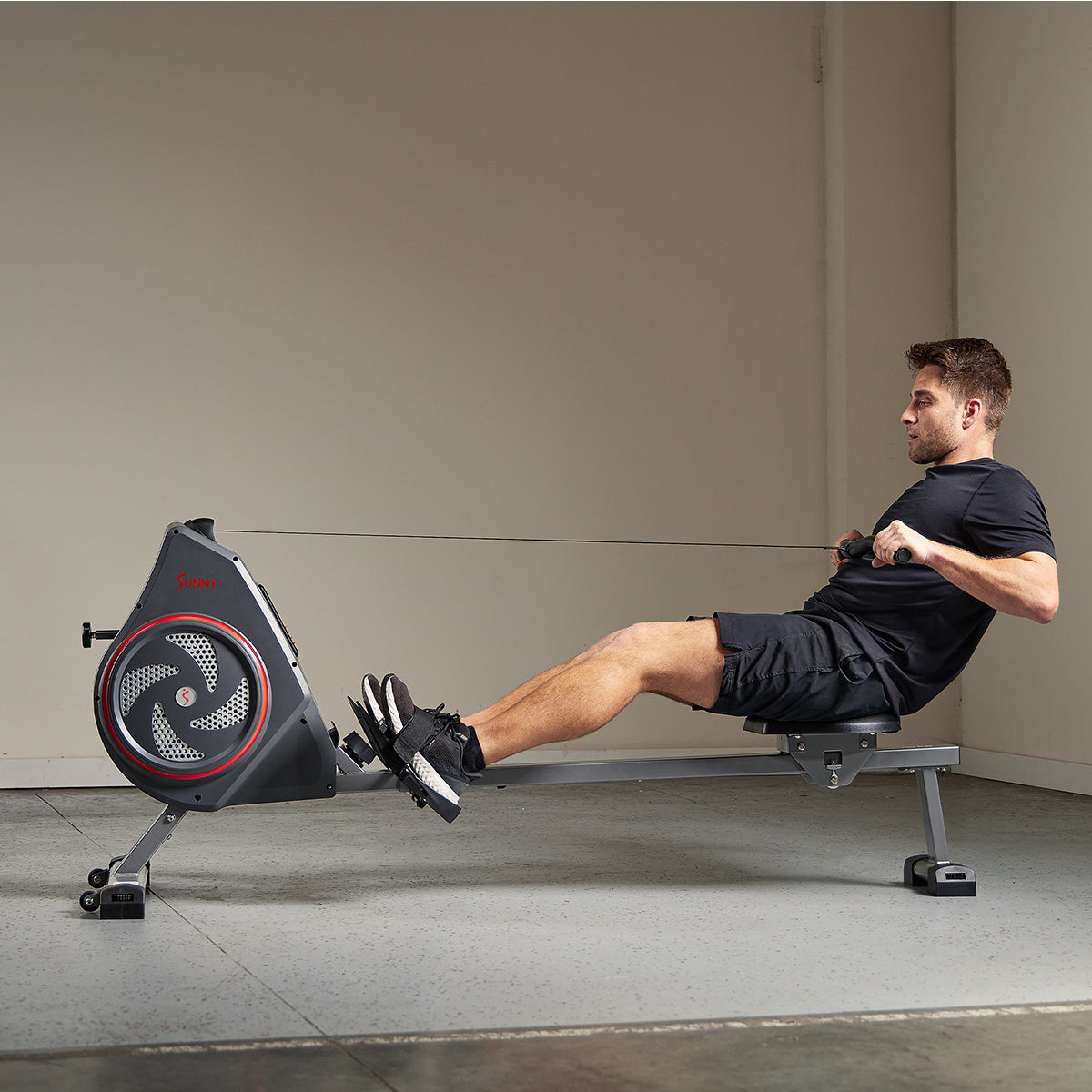 Premium Smart Air & Magnetic Resistance Rowing Machine for Home Gym - Full Body Workout for Cardio, Strength Training & Weight Loss